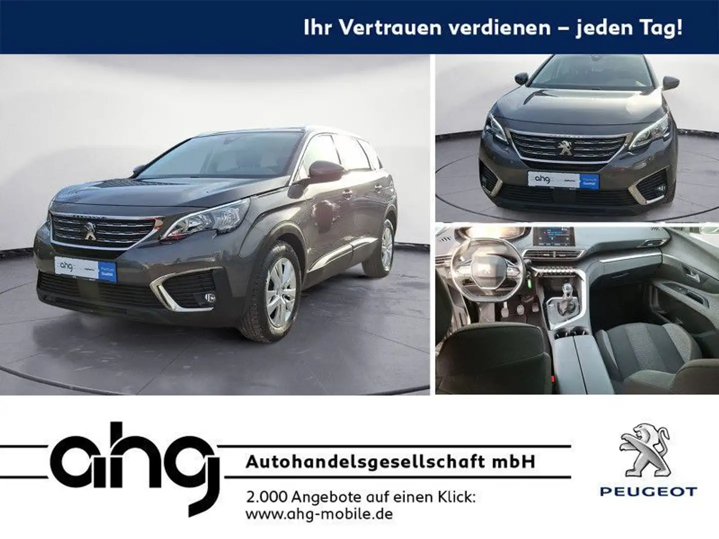 Peugeot 5008 PureTech 130 Active 7-Sitzer Navi Rückfahrk Grau - 1