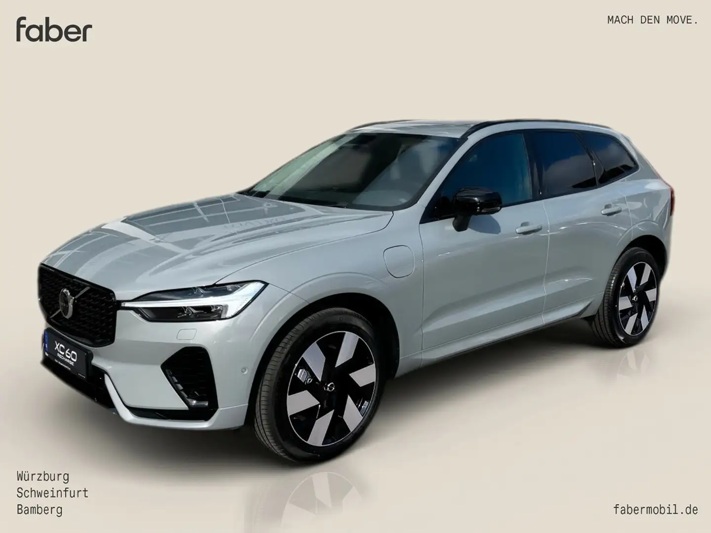 Volvo XC60 T6 AWD Plus Dark Recharge Gris - 2
