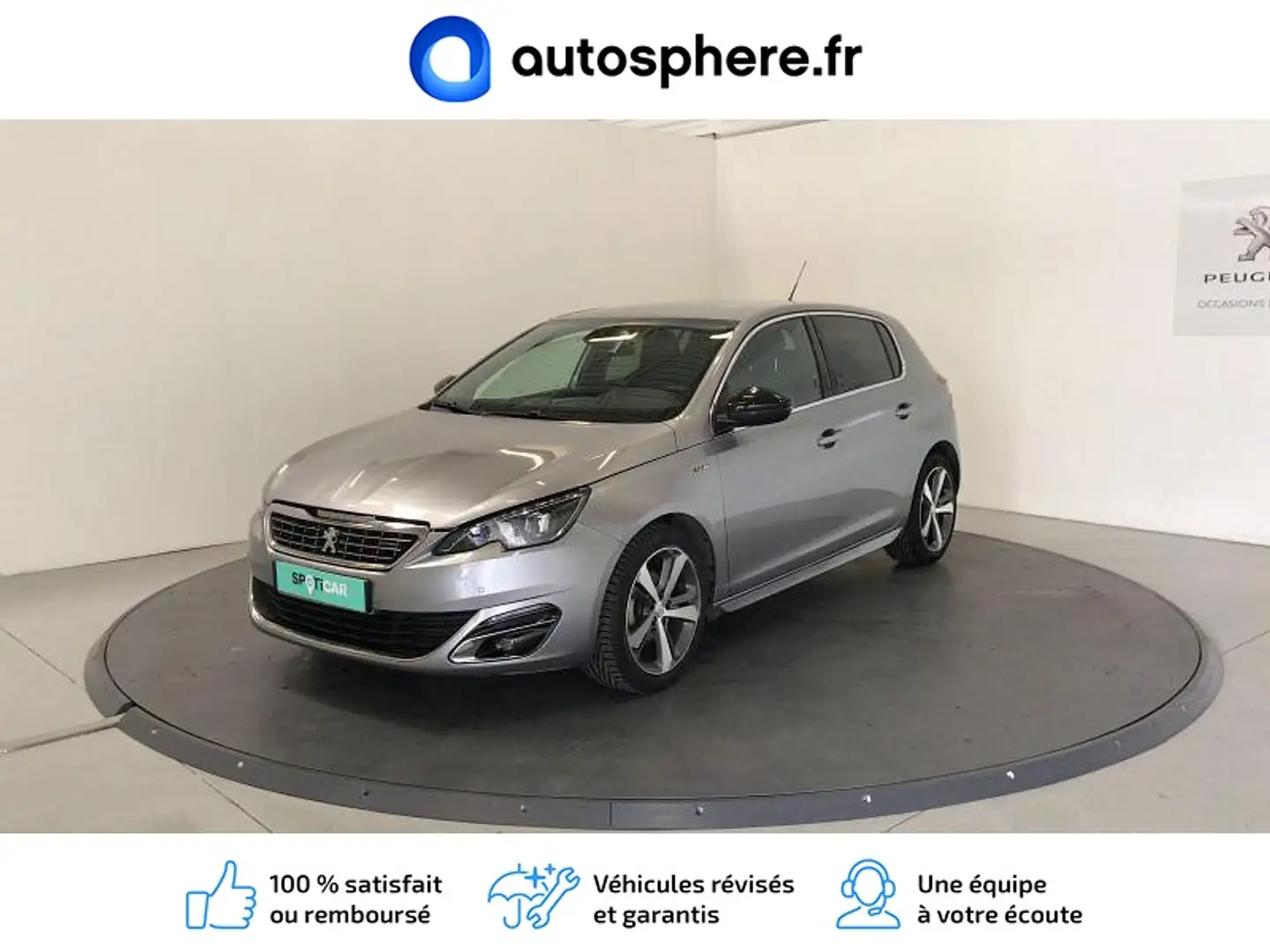 Peugeot 308 1.6 BlueHDi 120ch GT Line S&S EAT6 5p Gris - 1