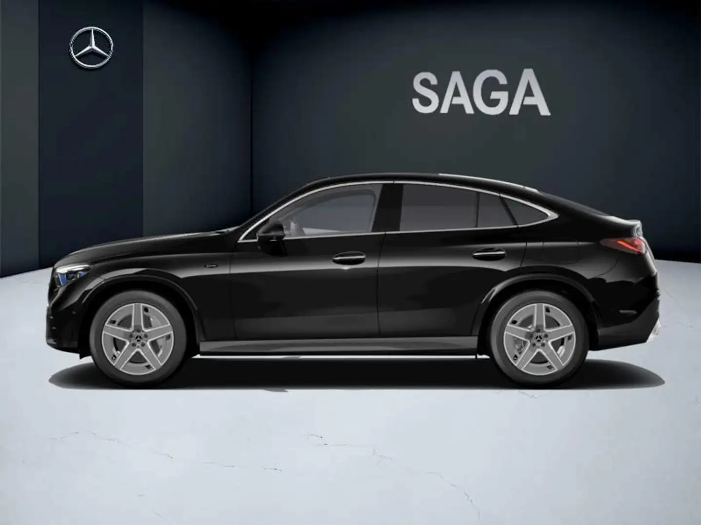 Mercedes-Benz GLC 300 300 de 4 matic amg line Zwart - 2