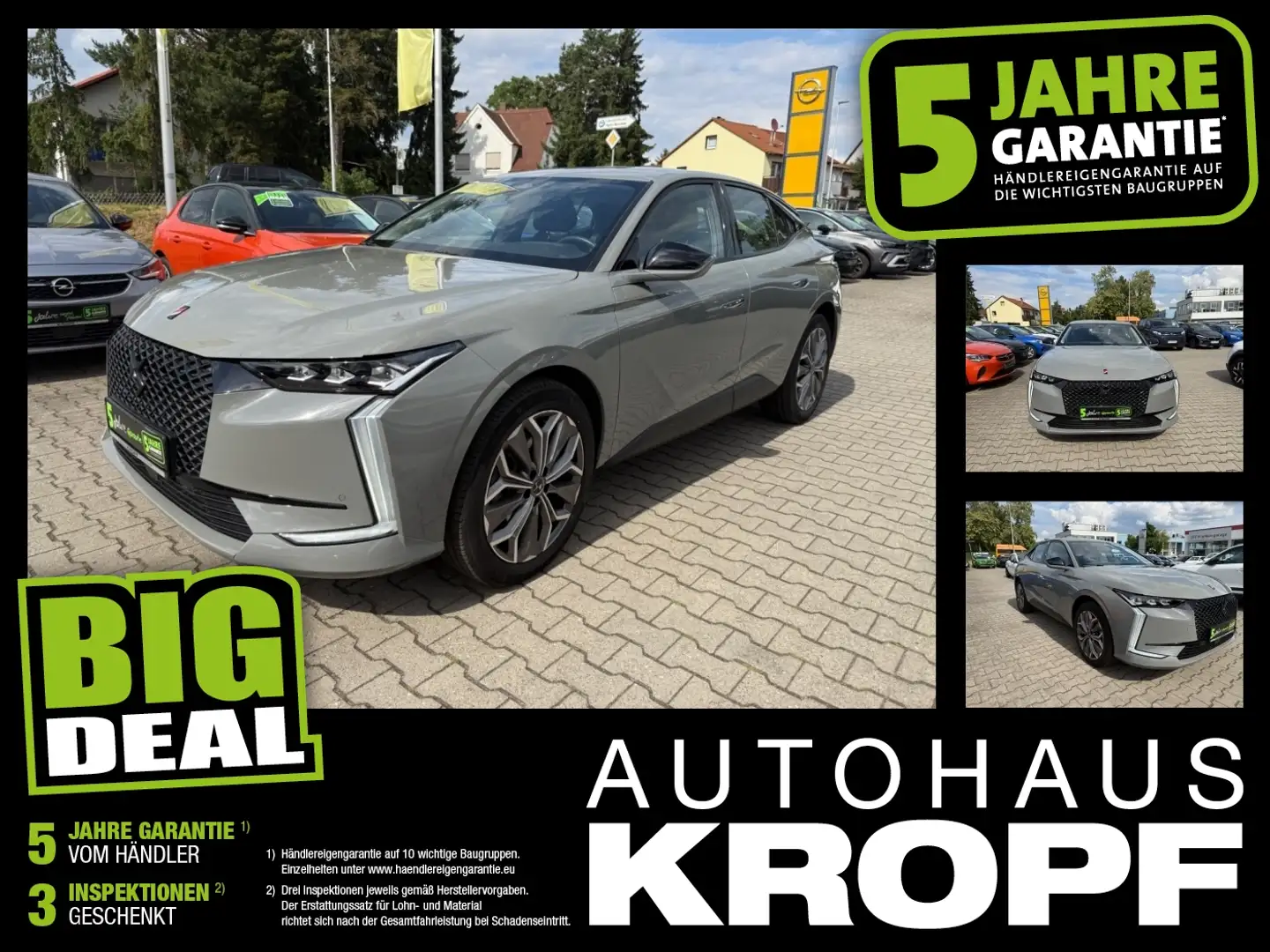 DS Automobiles DS 4 1.2 PureTech LED+SHZ+2xKlima+Kam.+ab 2,99% Gris - 1