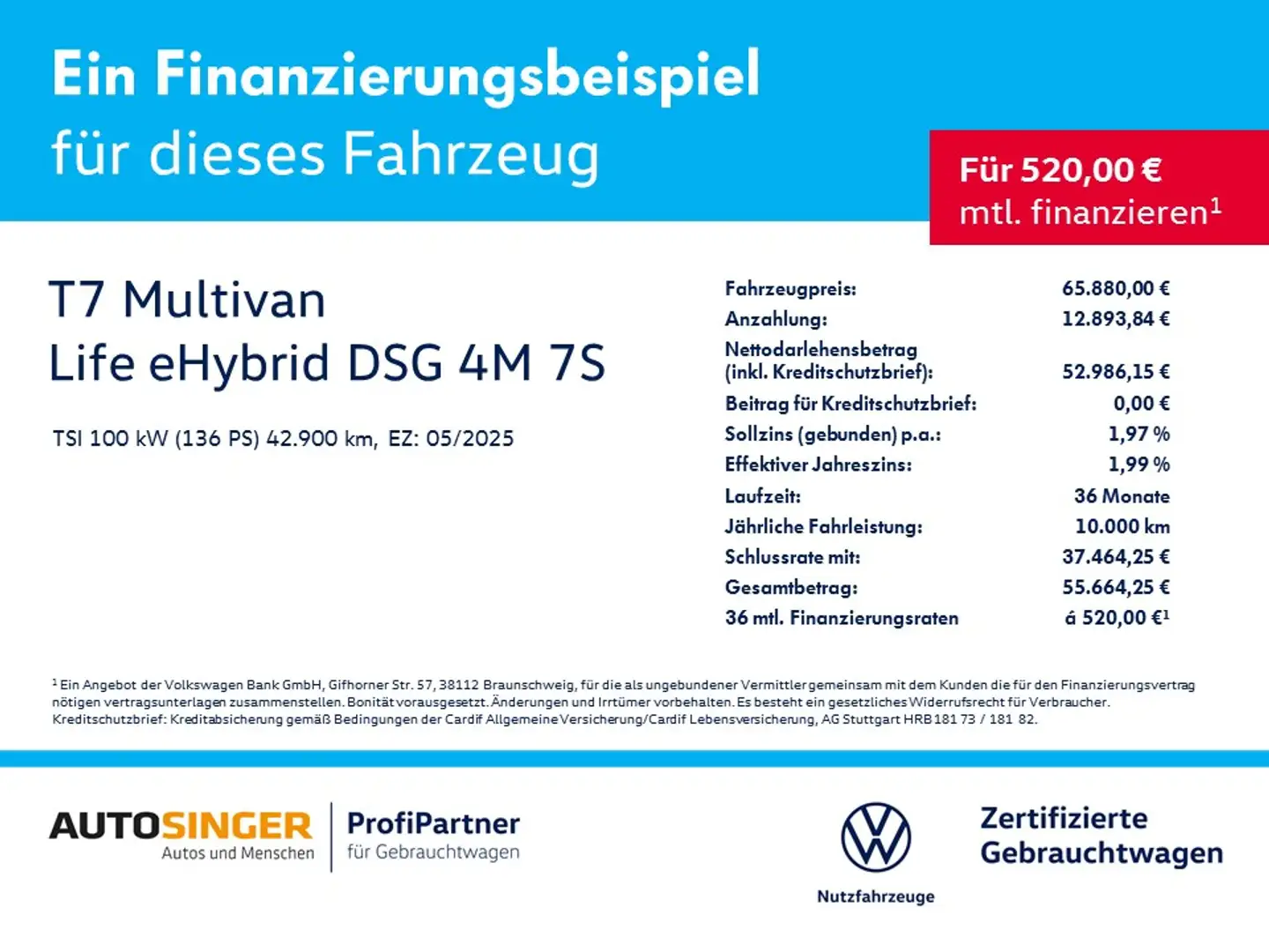 Volkswagen T7 Multivan eHybrid DSG 4M 7S *NAV*AHK*ACC*LED* Серый - 2