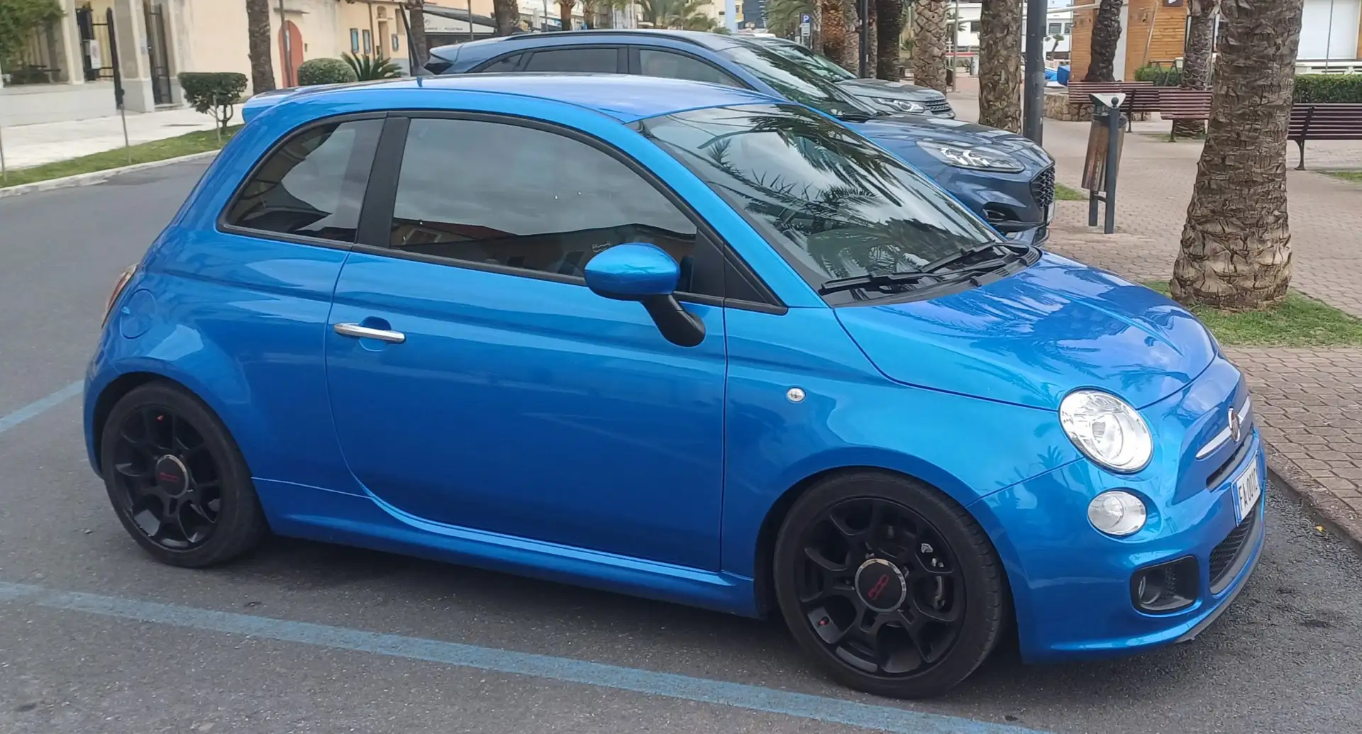 Fiat 500 500 SPORT 1.2 benzina 69cv Assetto come Abarth Blu/Azzurro - 2