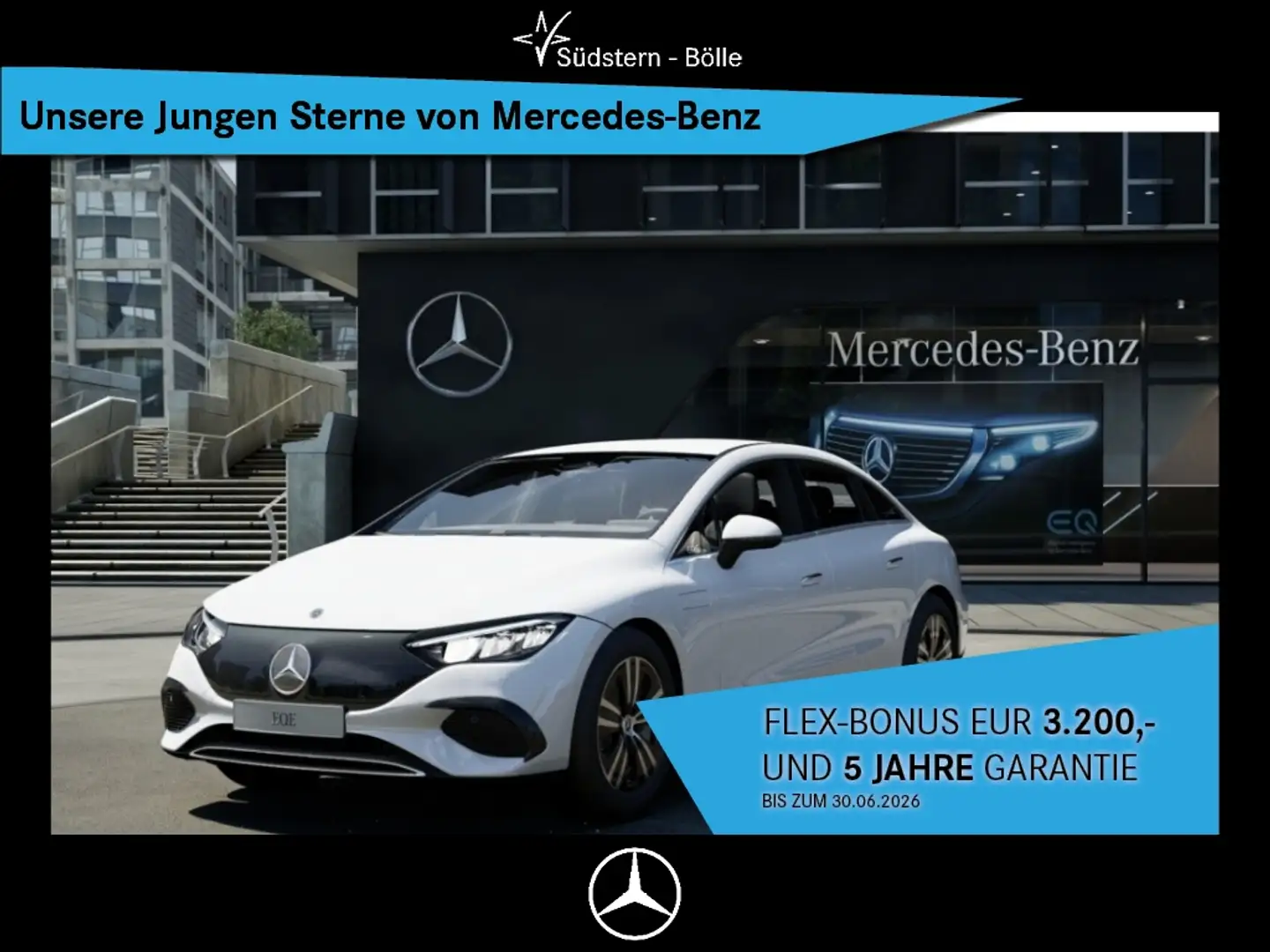 Mercedes-Benz EQE 300 AMBIENTE+DISTRO+MEMORY+MBUX+DISTRONIC Blanc - 1