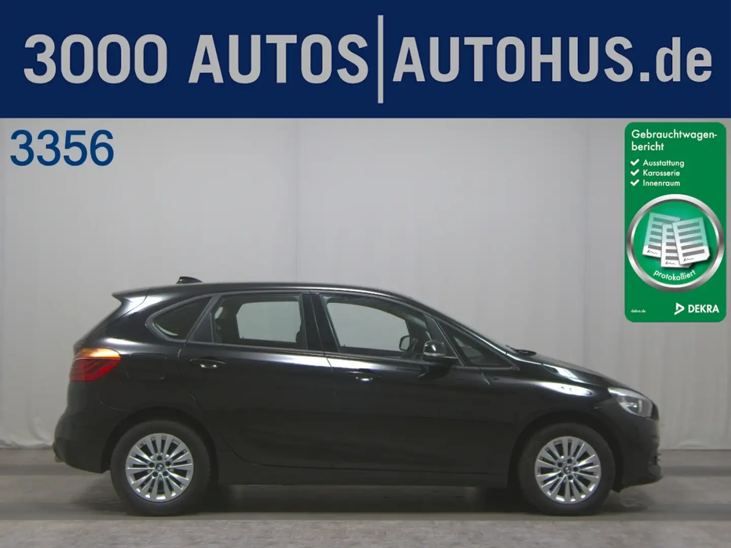 BMW 218 d Advantage Navi DA+ RFK PDC Shz Schwarz - 1