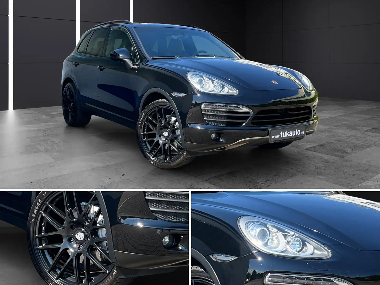 Porsche Cayenne S 4.8 V8|PANO|PDLS|LEDER|CAM|SHZ 4X|20Z+ Nero - 2