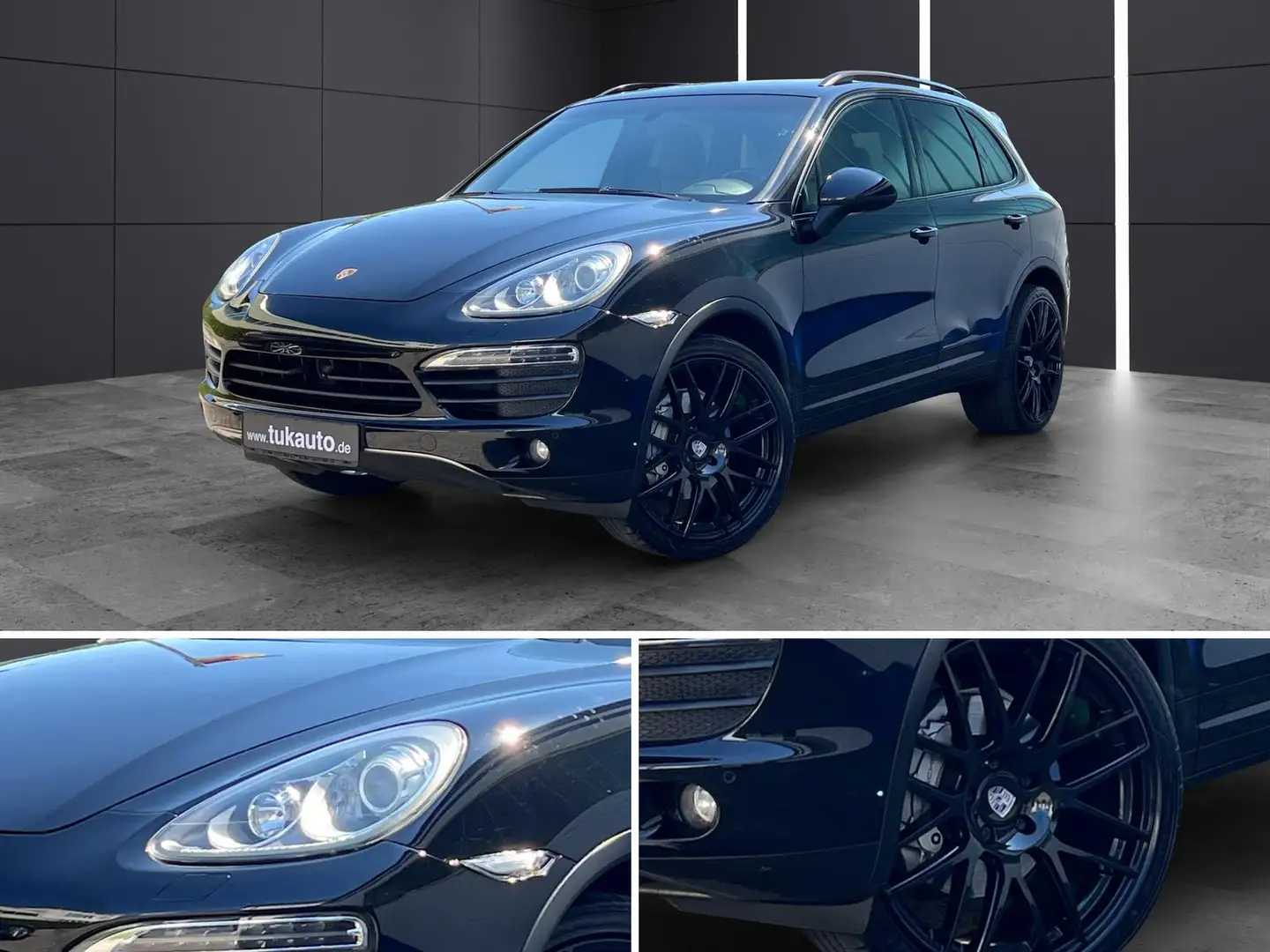 Porsche Cayenne S 4.8 V8|PANO|PDLS|LEDER|CAM|SHZ 4X|20Z+ Nero - 1