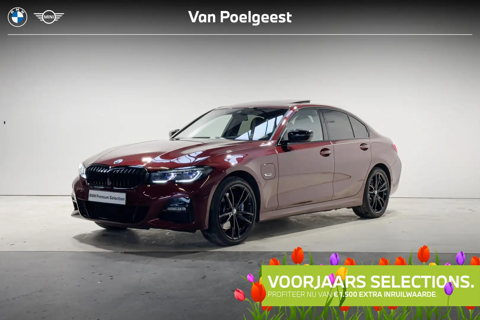 BMW 330 3 Serie Sedan 330e xDrive High Executive Model M S Rouge - 1