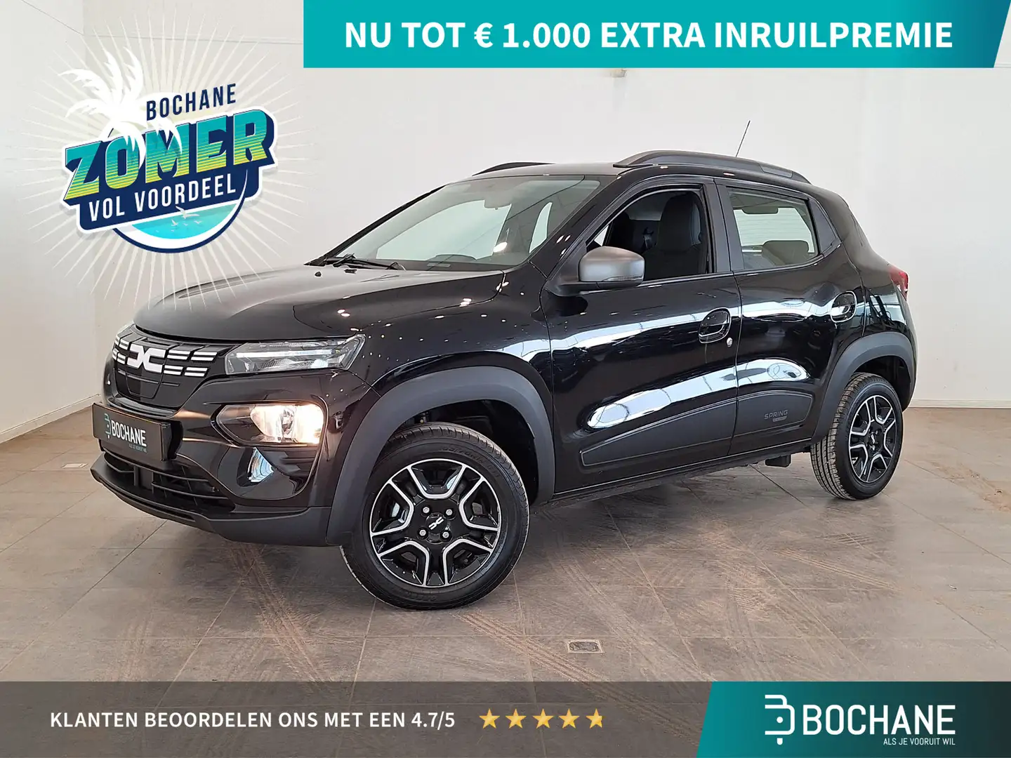 Dacia Spring Expression 27 kWh | Navigatie | Airco | Achteruitr Zwart - 1