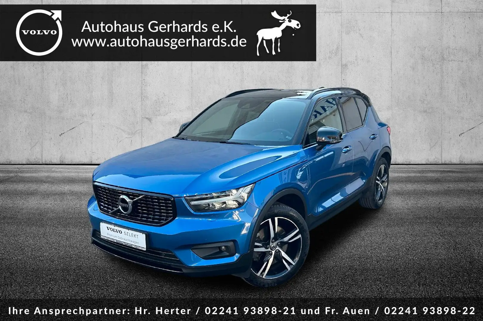Volvo XC40 Plug-In-Hybrid T5 DKG R-Design, 19', Voll-L Blau - 1
