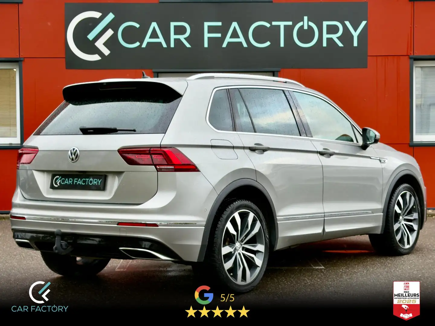Volkswagen Tiguan Tiguan 2.0 Bi-TDI 240 DSG Carat Exclusive 4Motion R-Line Attelage Suzuka Caméra ACC DCC Gris - 2