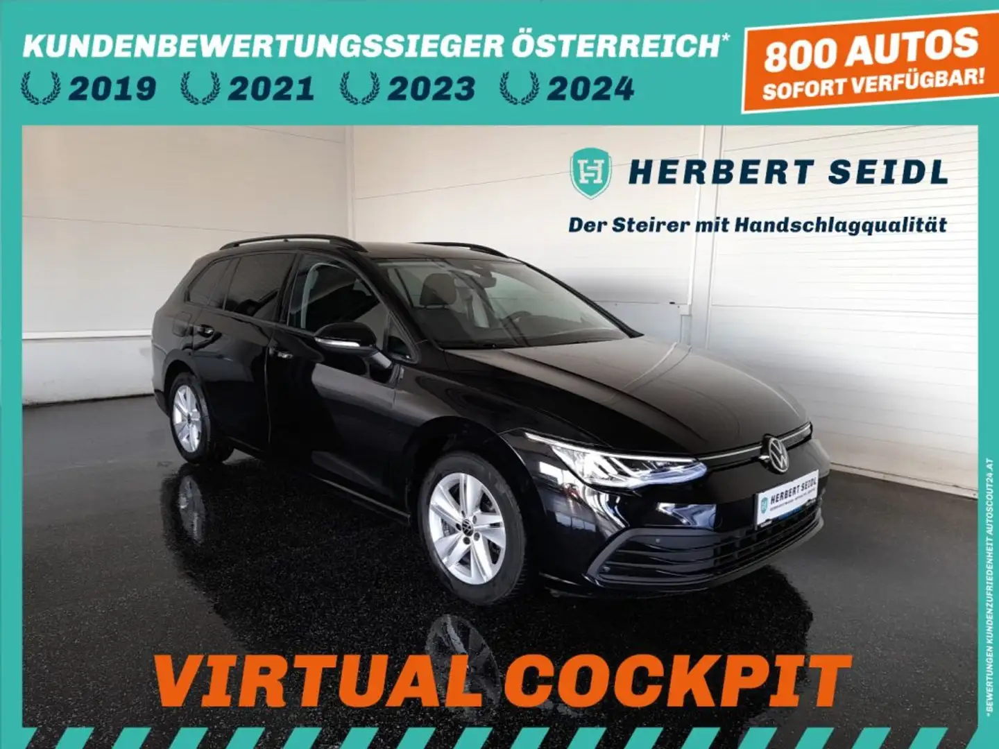 Volkswagen Golf VIII Variant LIFE 2,0 TDI DSG *LED MIT FLA / VIRTUELL PRO / NAVI / ACC / MEMORY SPORTSITZE* Schwarz - 1