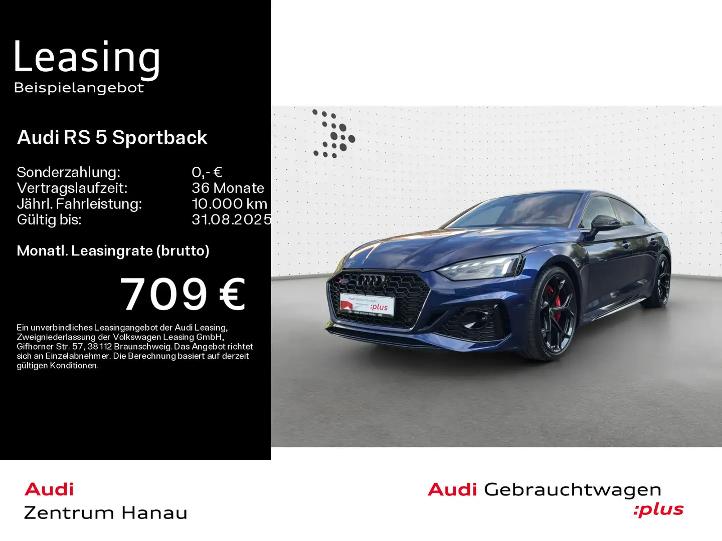 Audi RS5 *NAVI-PLUS*HUD*RS-AGA*LASER*OPTIK- Blau - 1