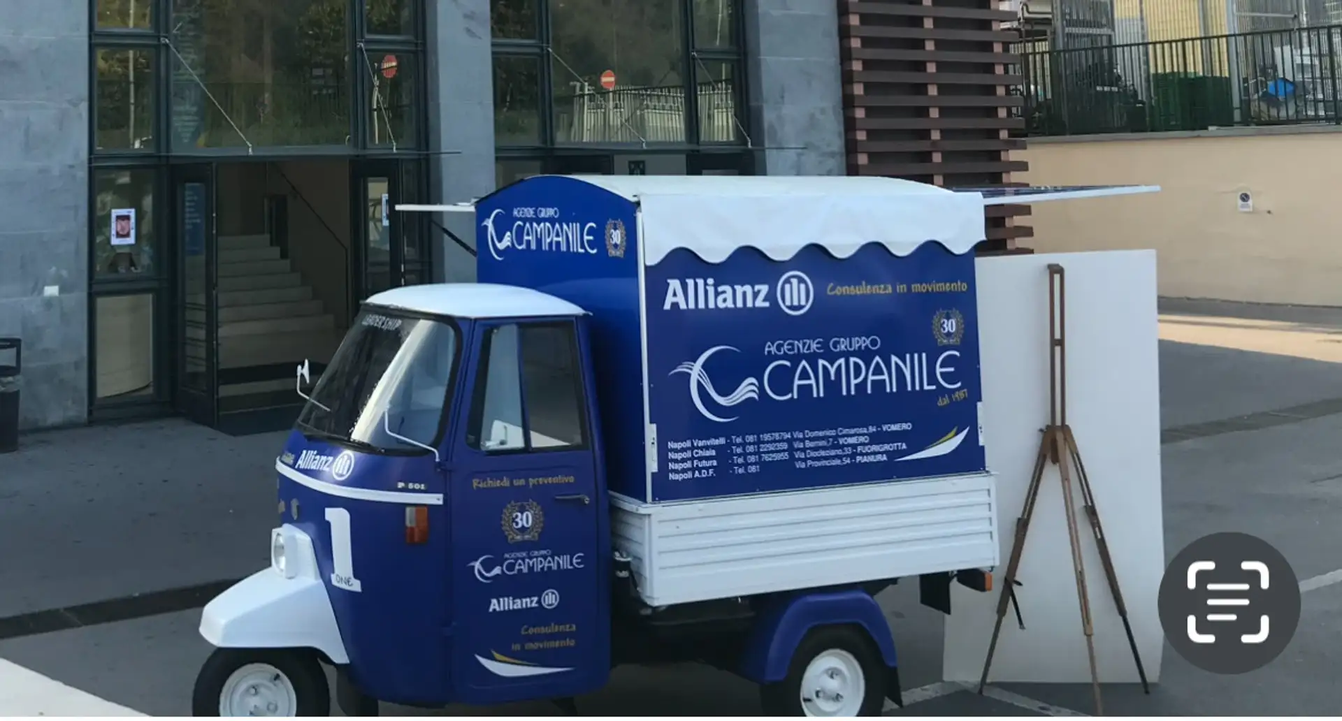 Piaggio Ape allestita uso ufficio , manifestazioni e promozion Blauw - 2
