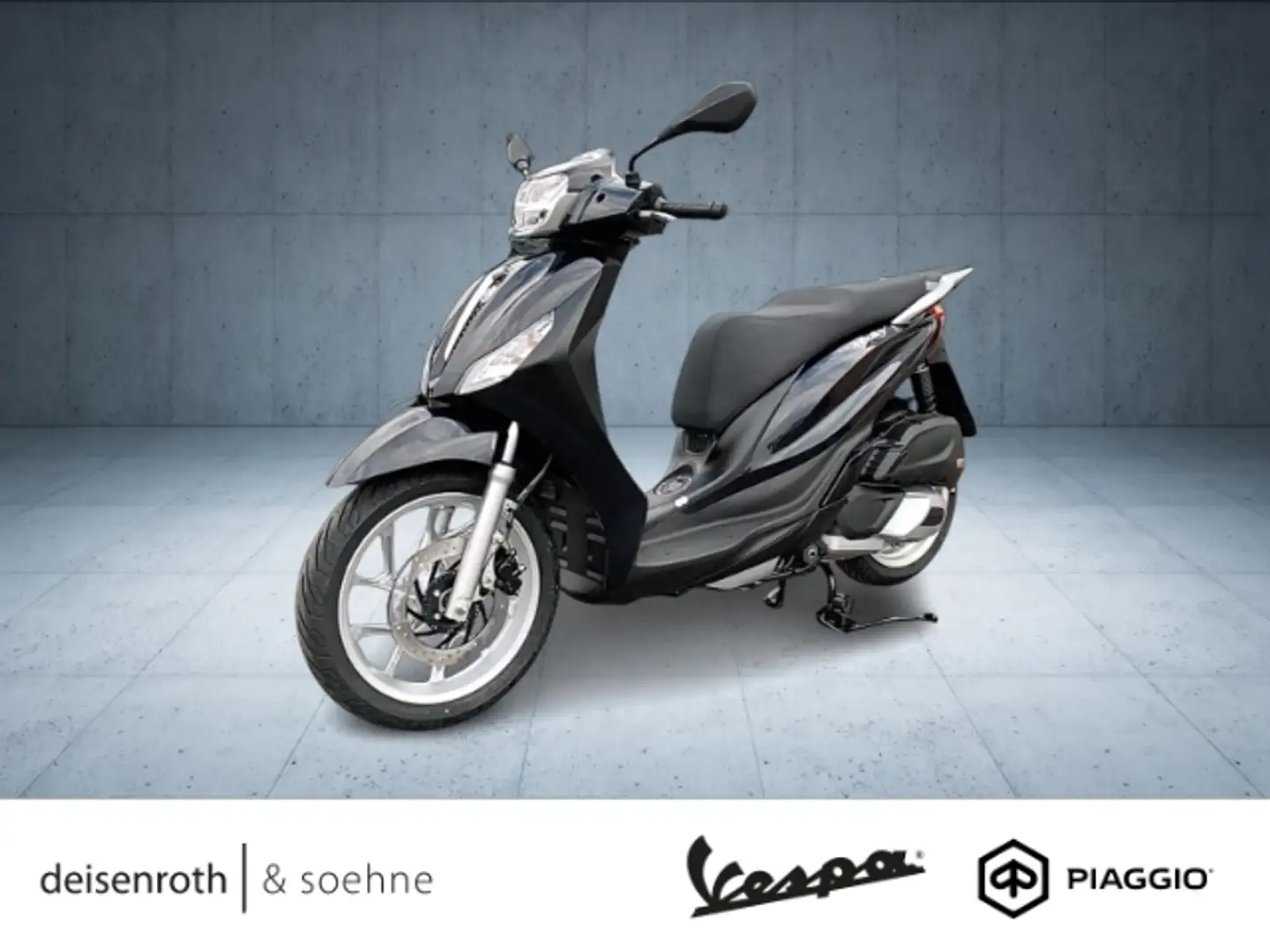 Piaggio Medley 125 Schwarz Abisso Negru - 1