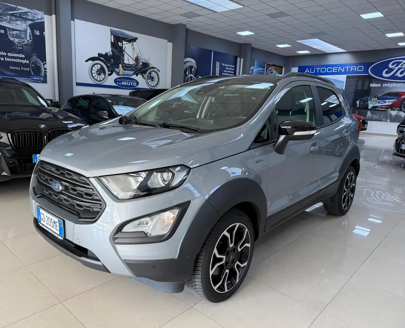 Ford EcoSport 1.0 Ecoboost 125 CV Active - TELECAMERA -SENSORI Argento - 1