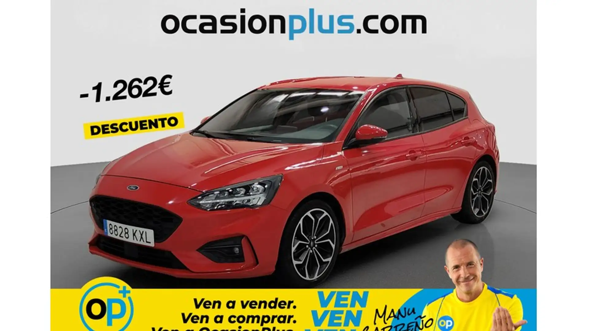 Ford Focus 1.0 Ecoboost ST Line 125 Rojo - 1