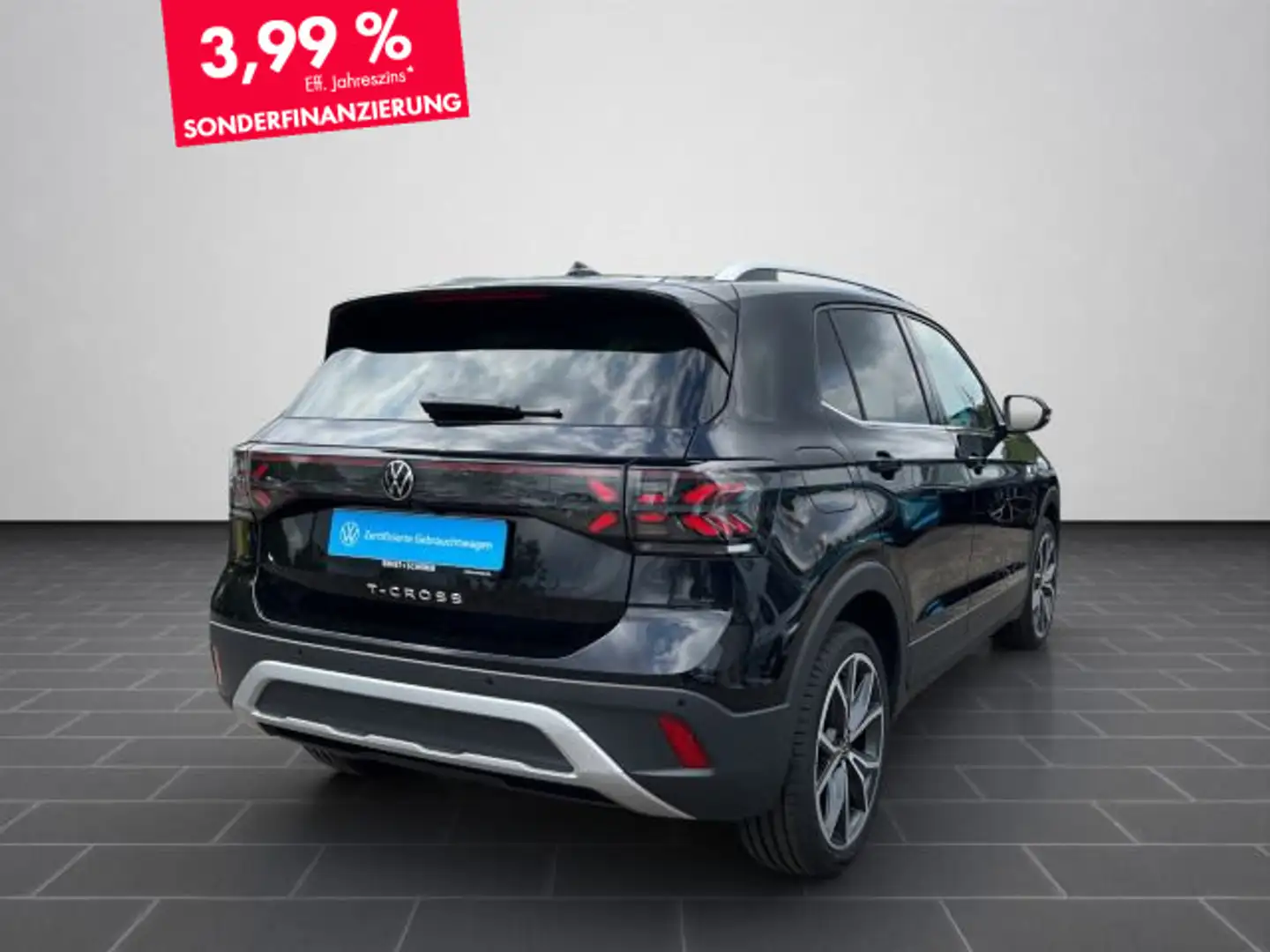 Volkswagen T-Cross 1.0 TSI DSG Style AHK+ACC+IQ+18"+Navi+Ap Schwarz - 2