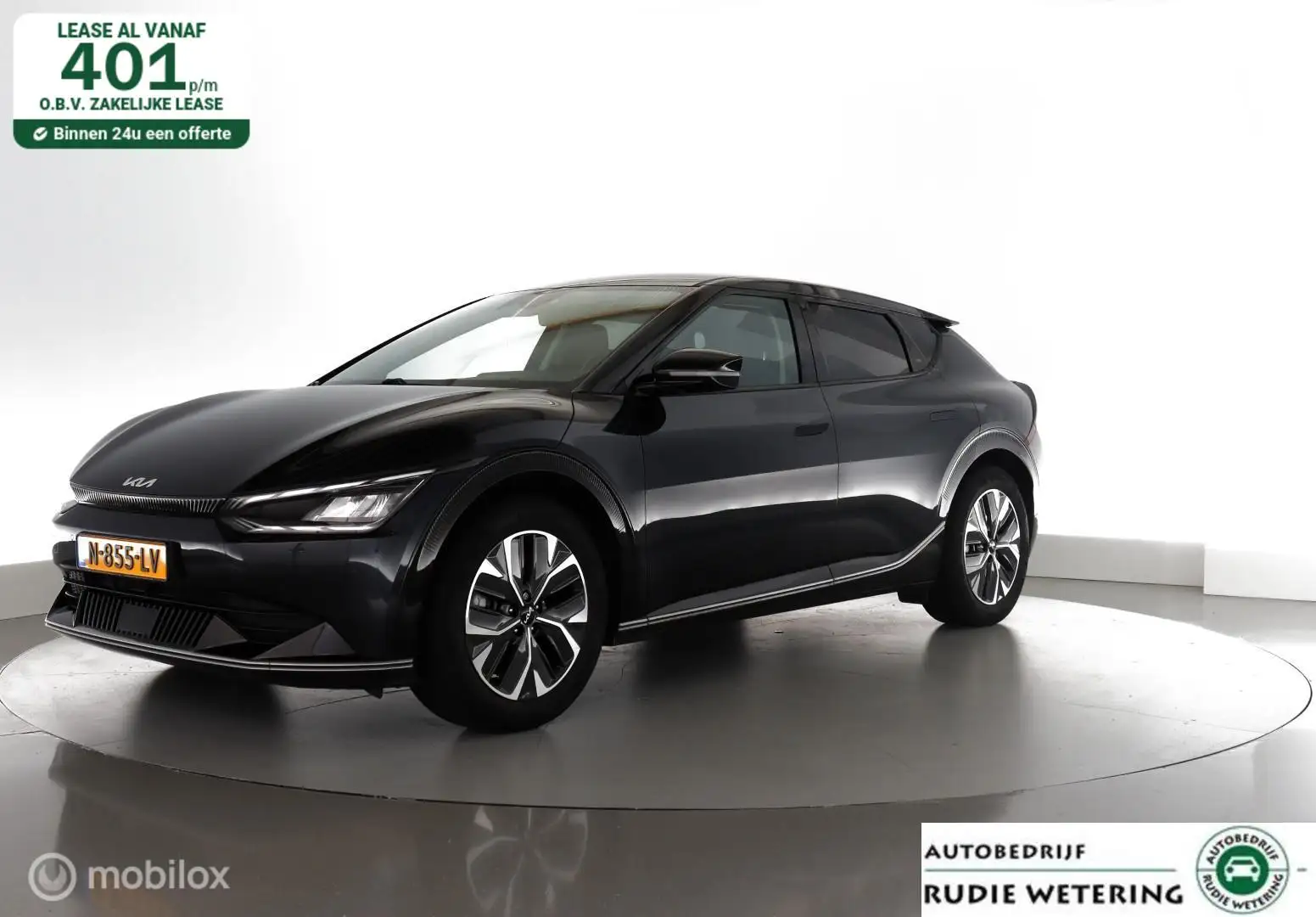 Kia EV6 Plus 77.4 kWh 229pk| leer|stoelverwarming/koeling| Blauw - 1