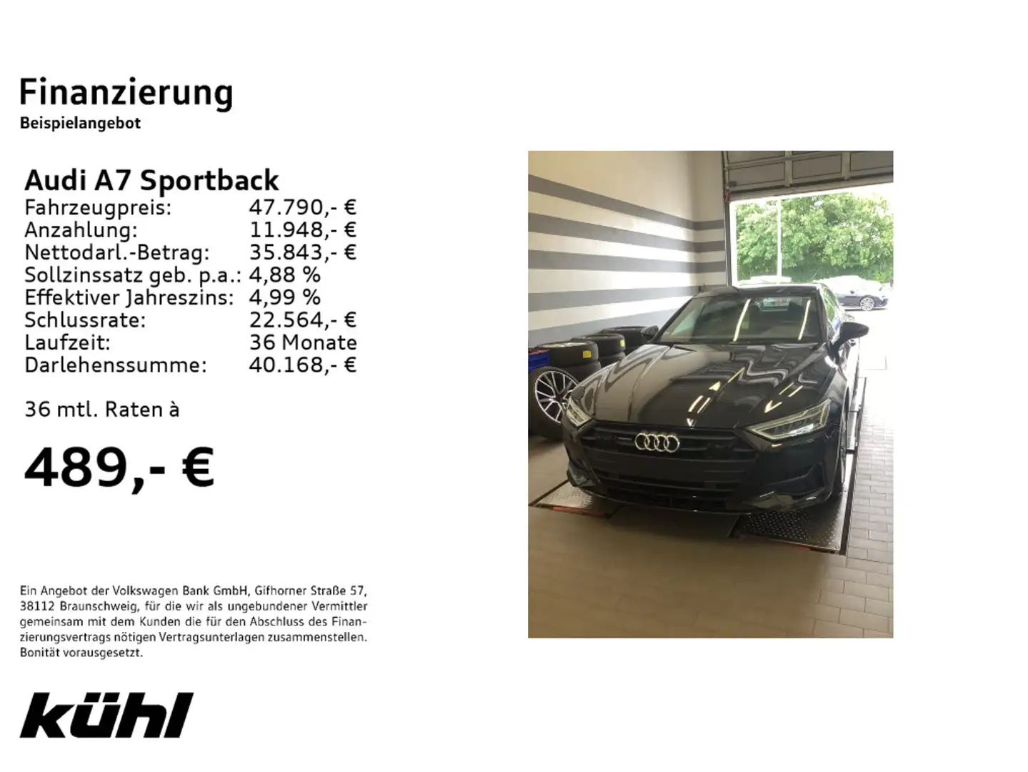 Audi A7 55 TFSI quattro Navi,Pano,LM21,Kame Чёрный - 2