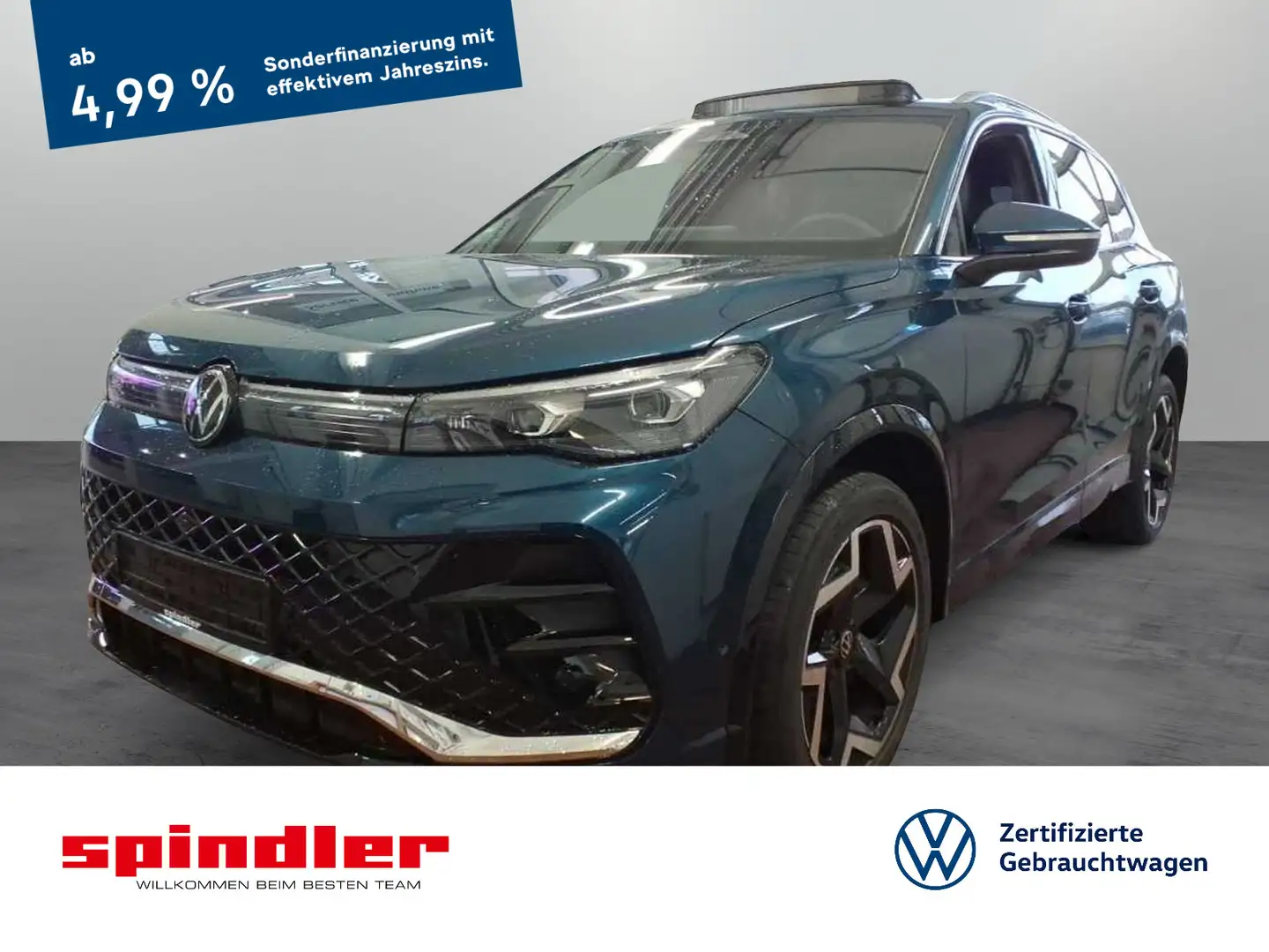 Volkswagen Tiguan R-Line 4M DSG IQMatrix Pano Leder Standhz Blau - 1