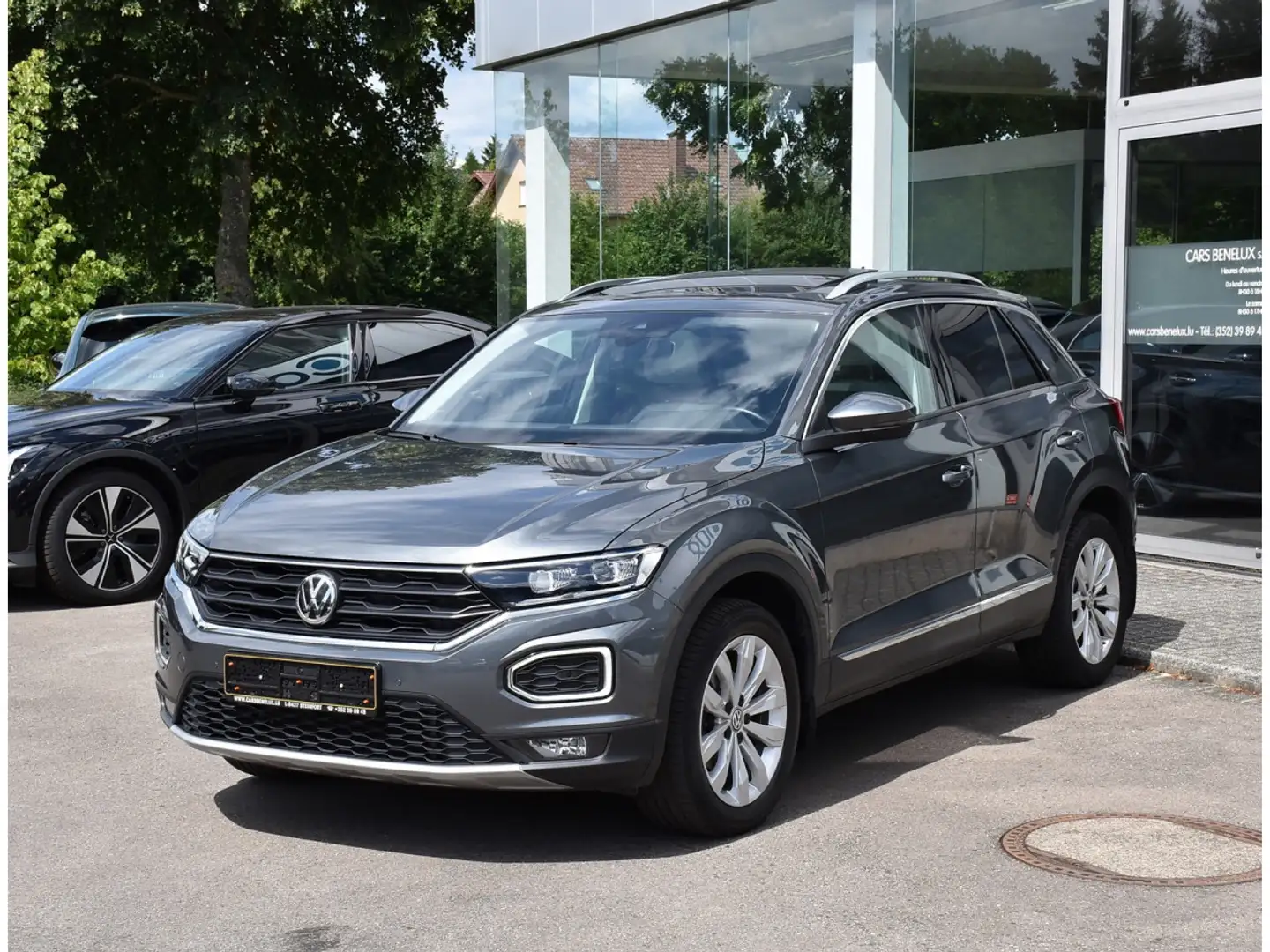 Volkswagen T-Roc 1.5 TSI Sport DSG TO CUIR ACC GPS CAM LED ATT RMQ Gris - 2