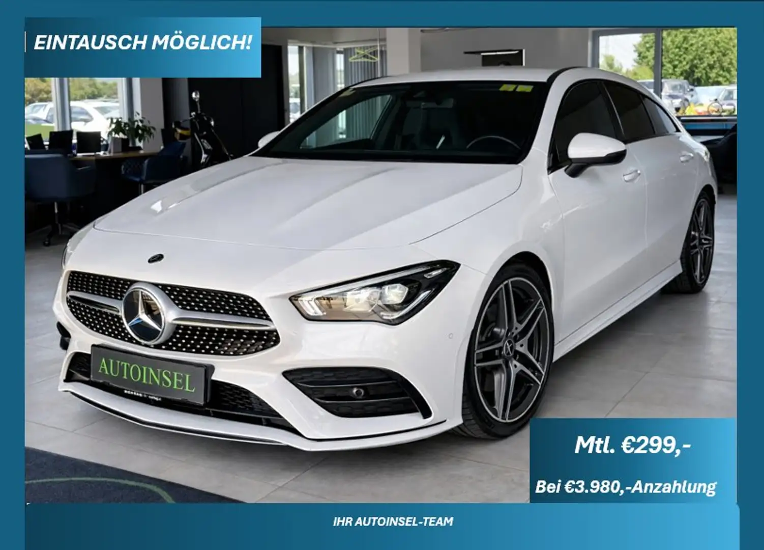 Mercedes-Benz CLA 180 CLA 180 d AMG-1.Besitz-Kamera Weiß - 1