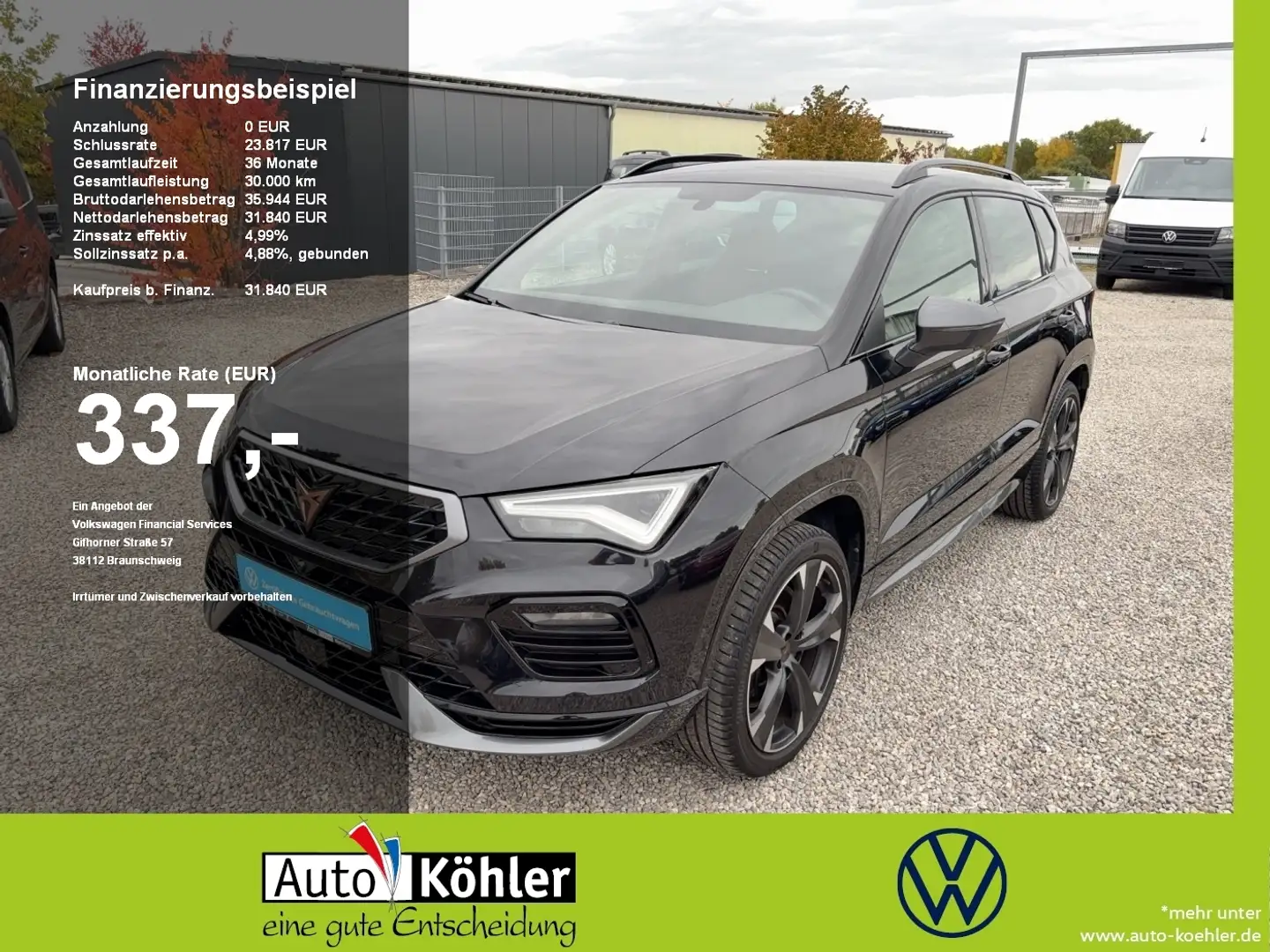 CUPRA Ateca TSi DSG 4M Schwarz - 1