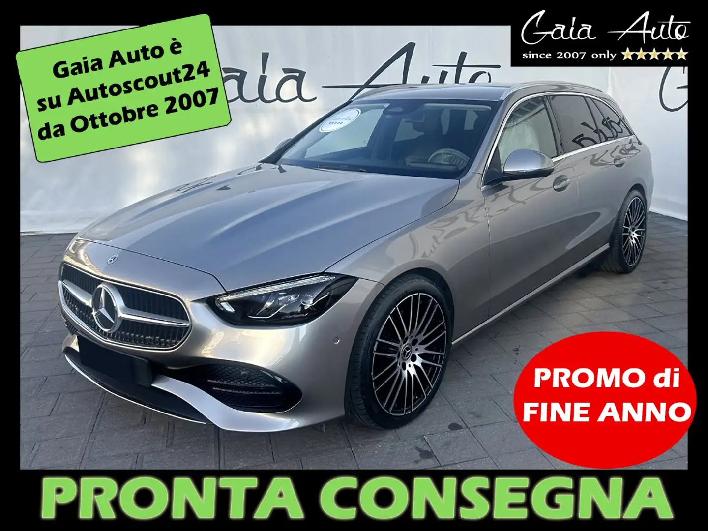 Mercedes-Benz C 220 d Mild hybrid SPORT PELLE LED CERCHIO 18" Grigio - 1