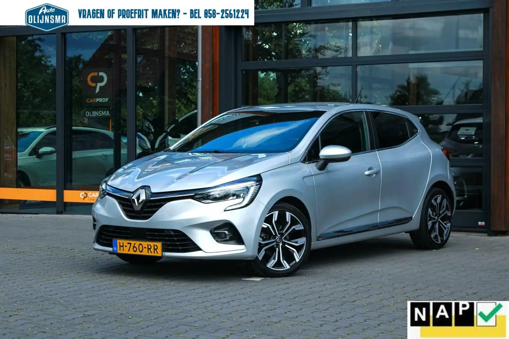 Renault Clio 1.0 TCe Bi-Fuel Intens|Camera|Trekhaak|Airco|NAP Grijs - 1