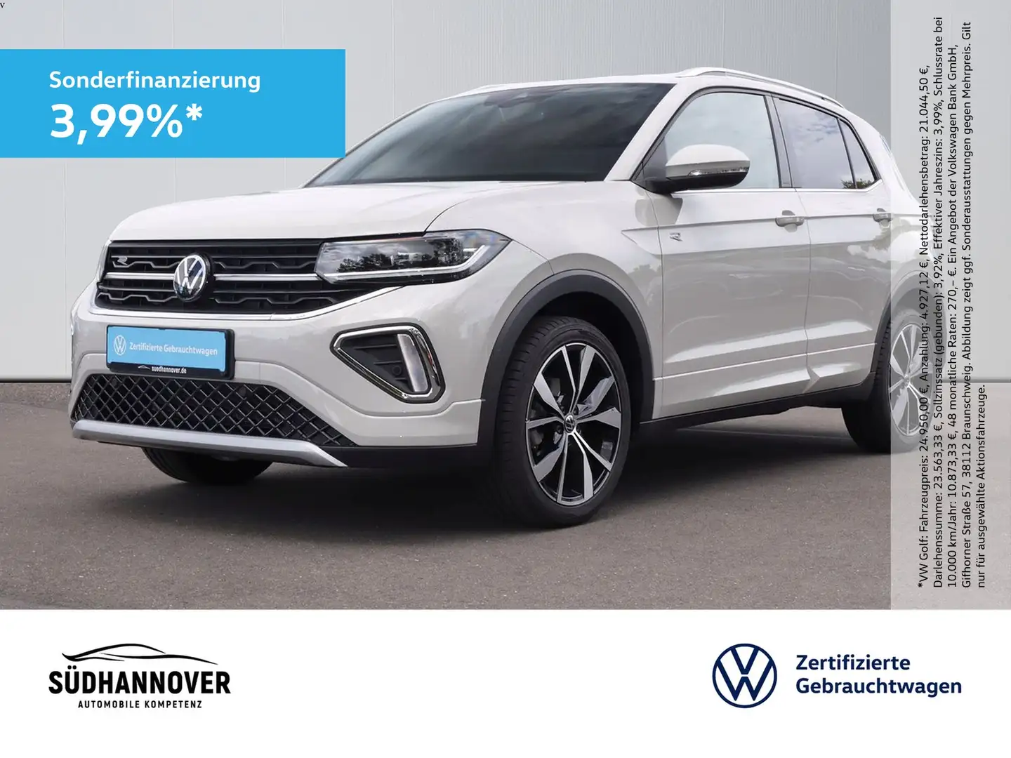 Volkswagen T-Cross R-Line 1.5 TSI DSG AHK+NAVI+LED+SHZ+PDC Grau - 1