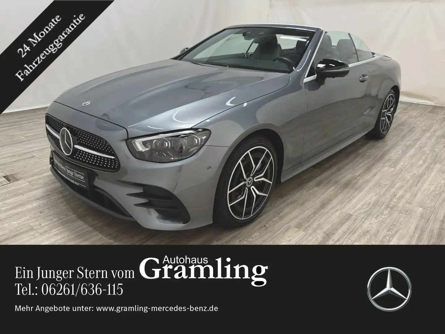 Mercedes-Benz E 400 d 4M Cabrio AMG Distron*AIRMATIC*MULTIBEAM Szürke - 1
