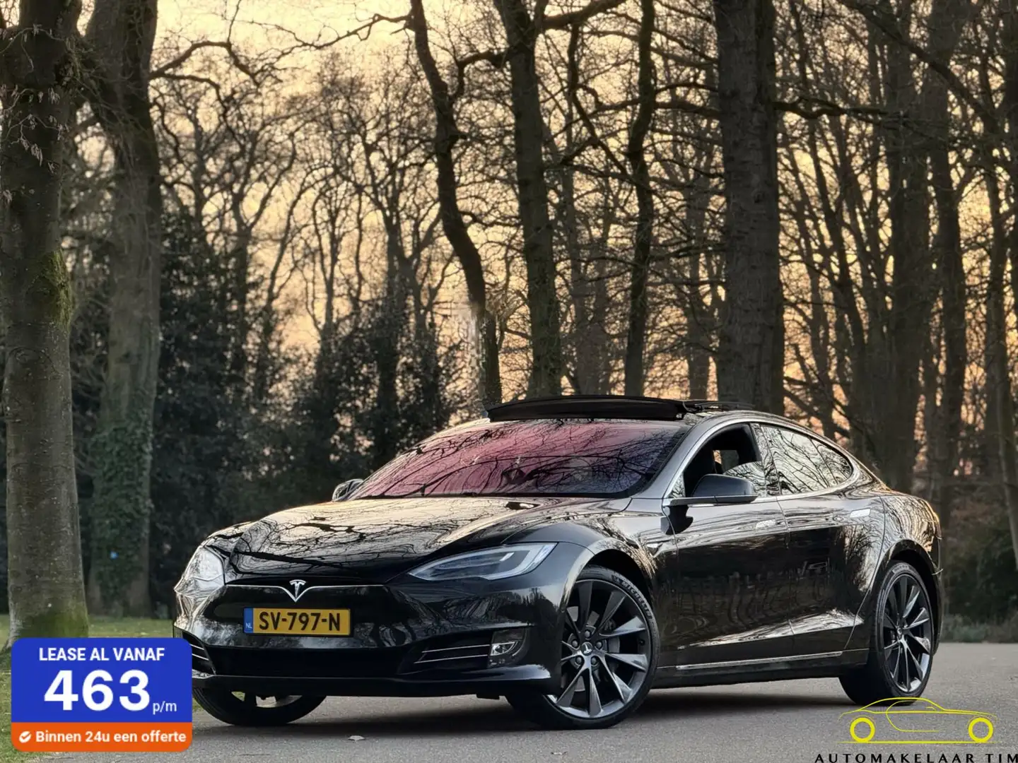 Tesla Model S 100D Autopilot 2.5 / Orig.NL / Pano Negro - 1