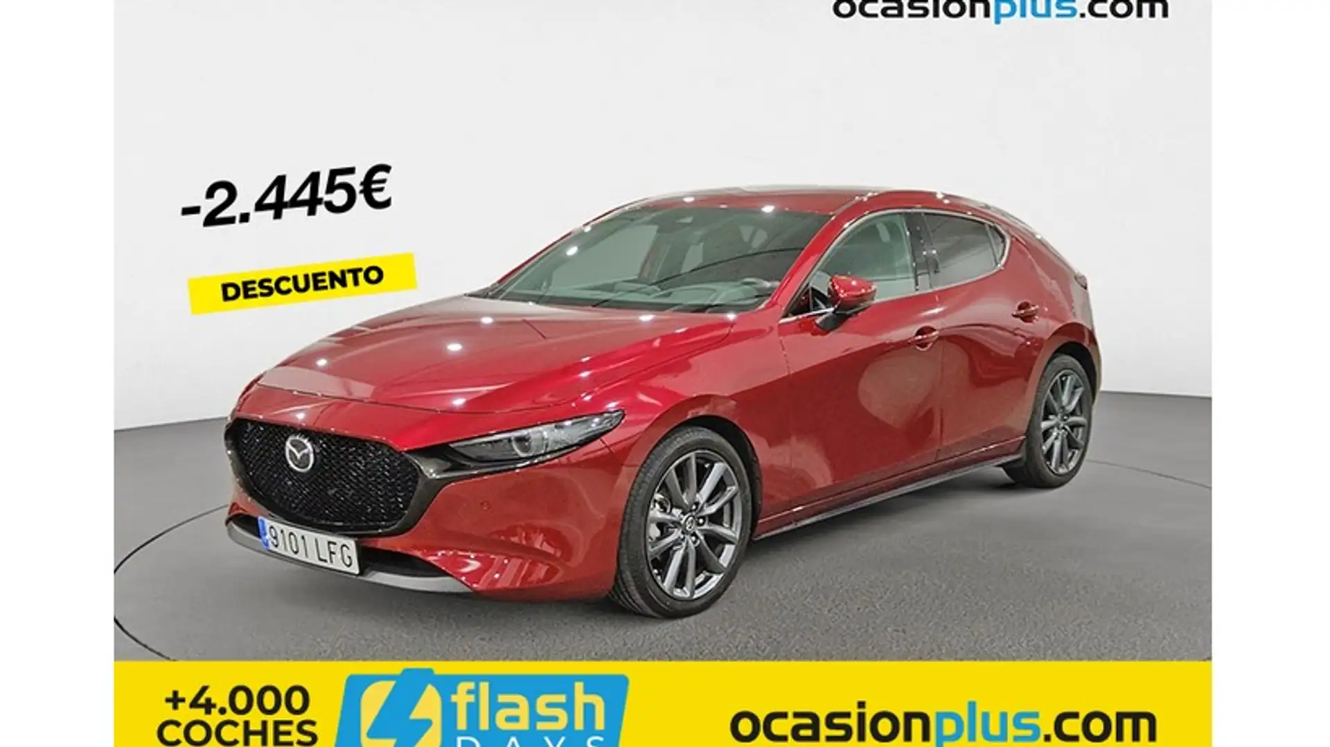 Mazda 3 2.0 e-Skyactiv-G Zenith 90kW Rojo - 1