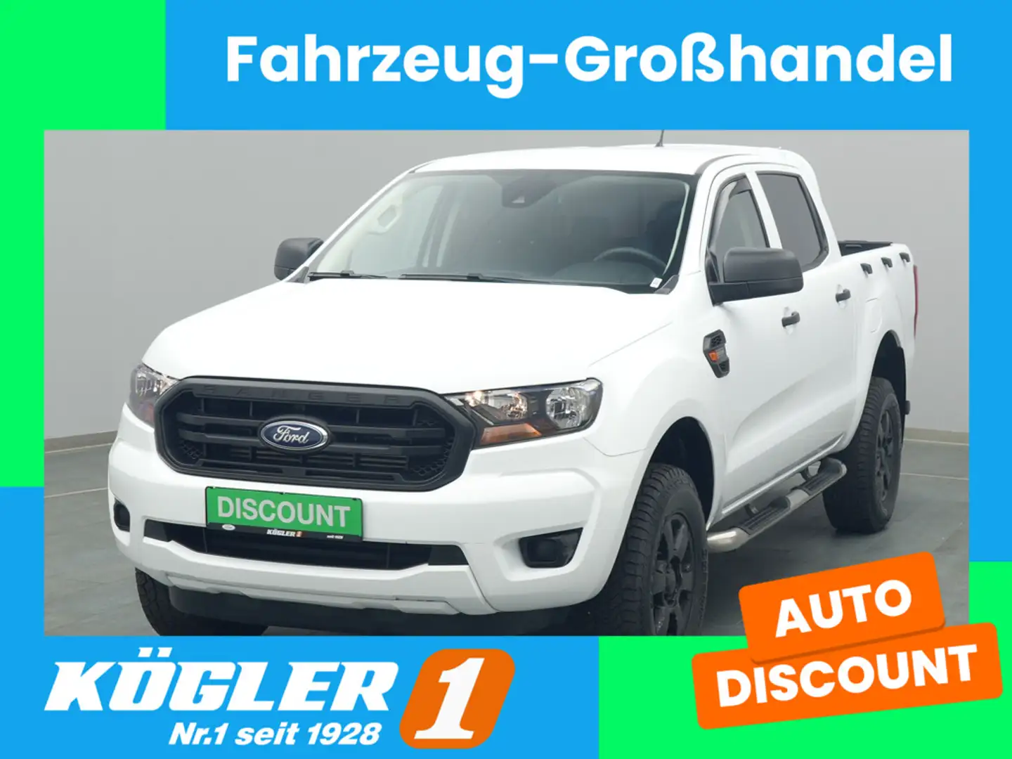 Ford Ranger DoKa XL 130PS 4x4/Klima Weiß - 1