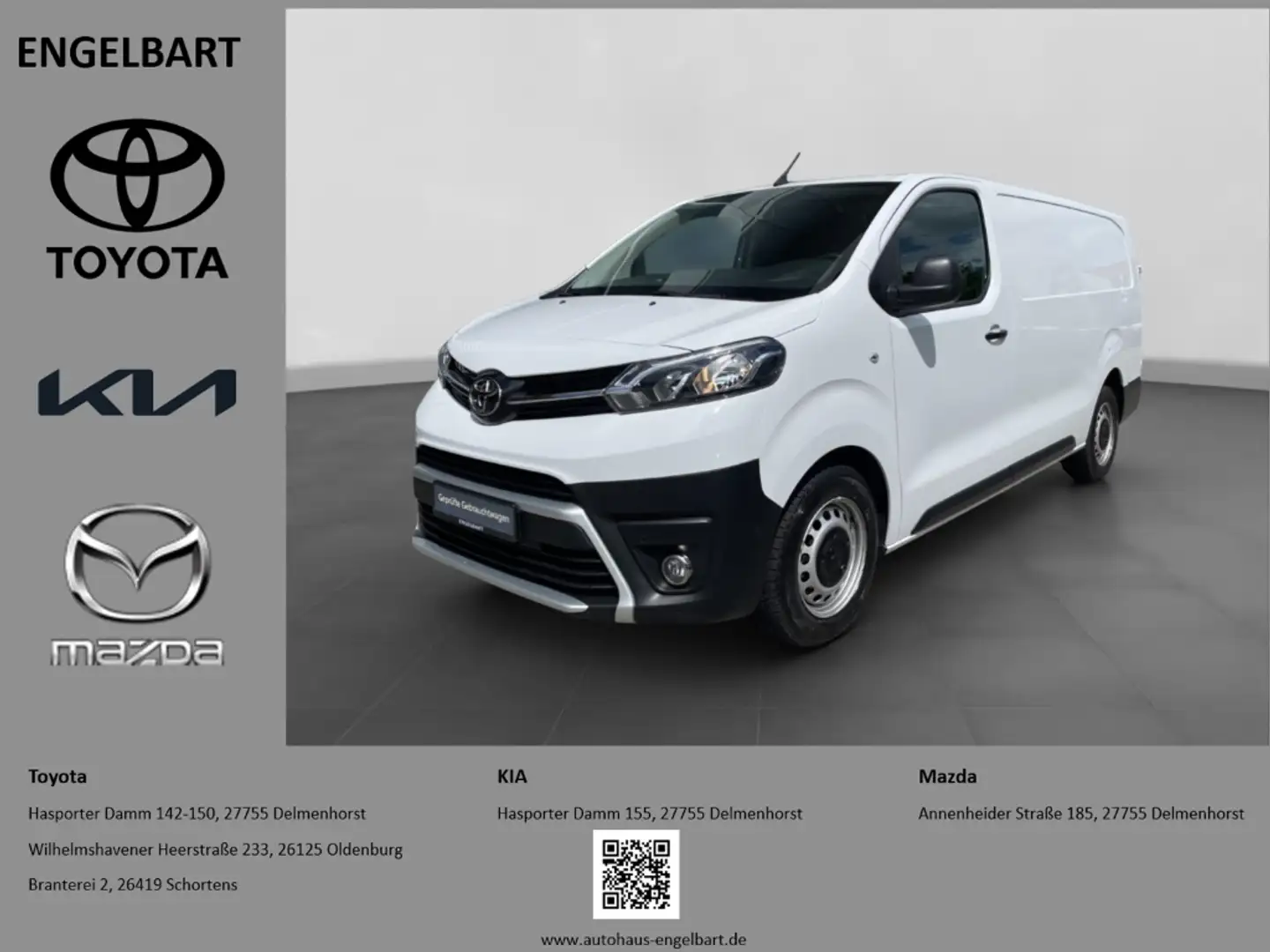 Toyota Proace 2.0 D-4D L2 Meister AHK PDC vorne + hinten Weiß - 1