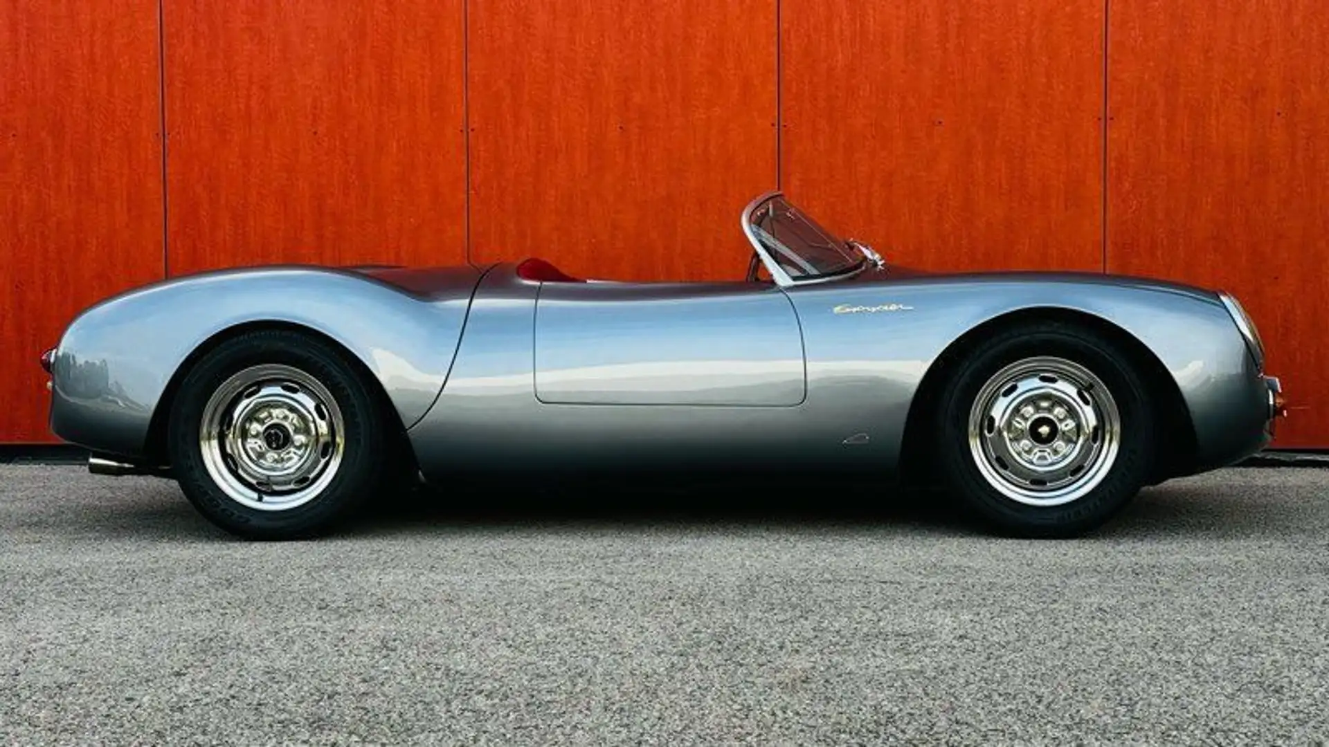 Porsche 550 spyder chamonix replica carte grise Française Silber - 2