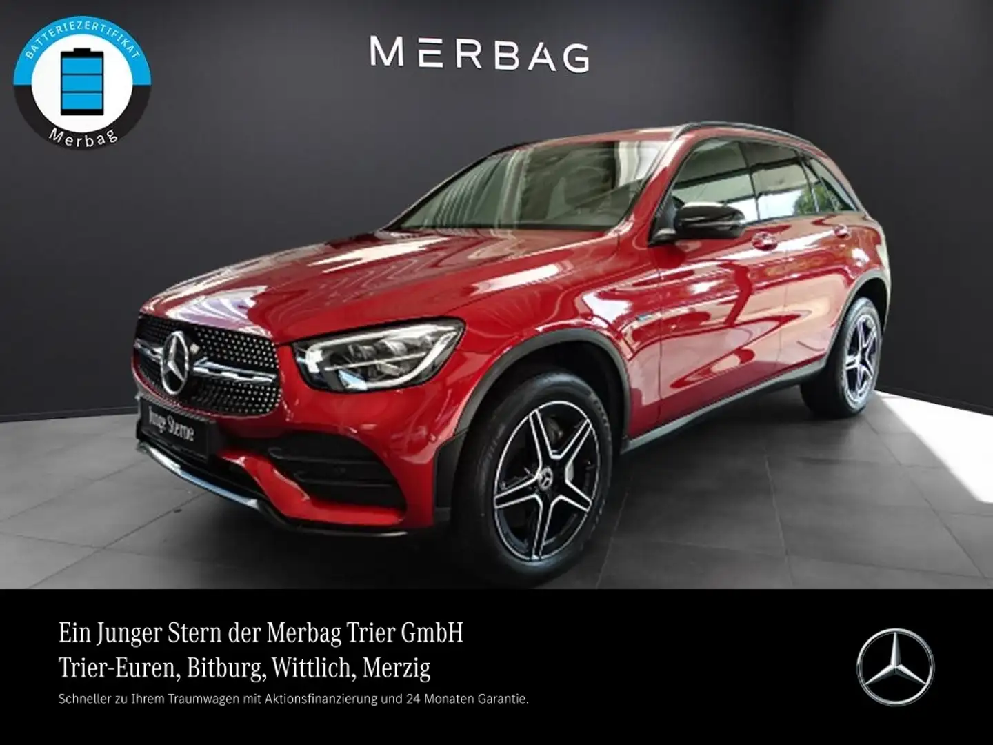 Mercedes-Benz GLC 300 de 4M *AMG + Night + LED + Navi + Kamera +Easy Pac Rosso - 1