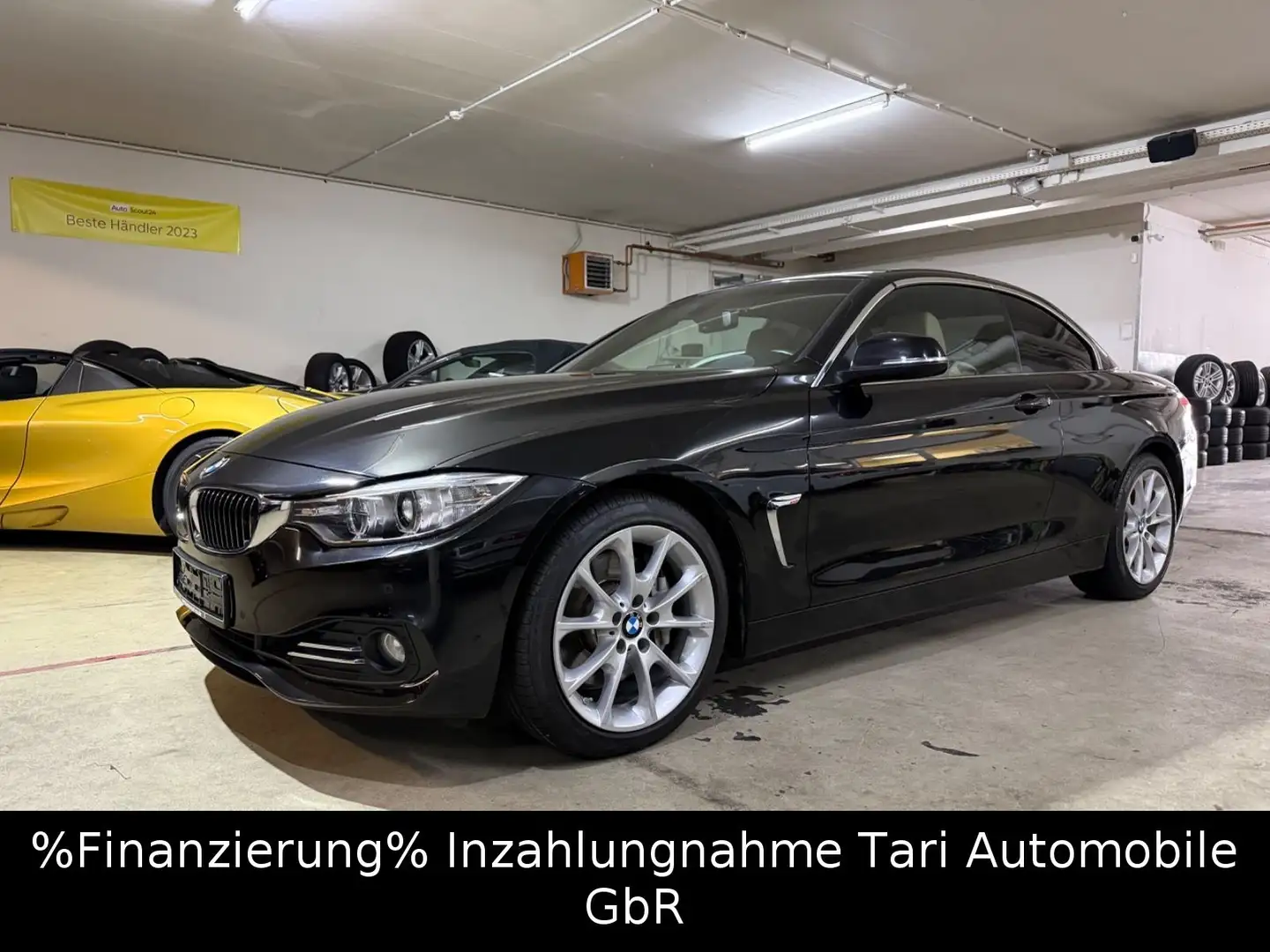 BMW 440 i Cabrio Luxury Line Leder beige,1.Hand,88tkm Schwarz - 2