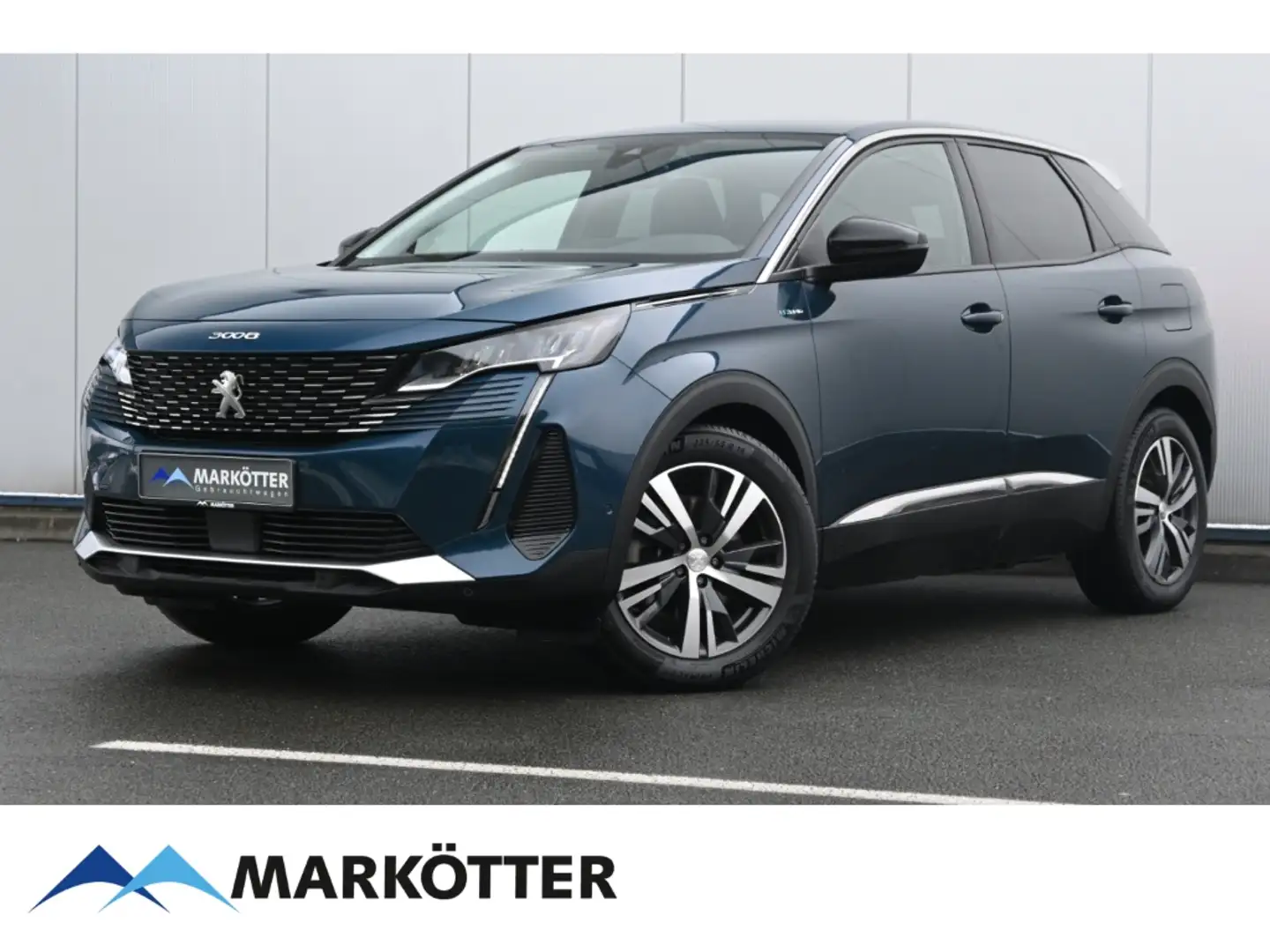 Peugeot 3008 225 Hybrid Allure/Navi/ECO-LED/SitzH/AHK Blau - 1