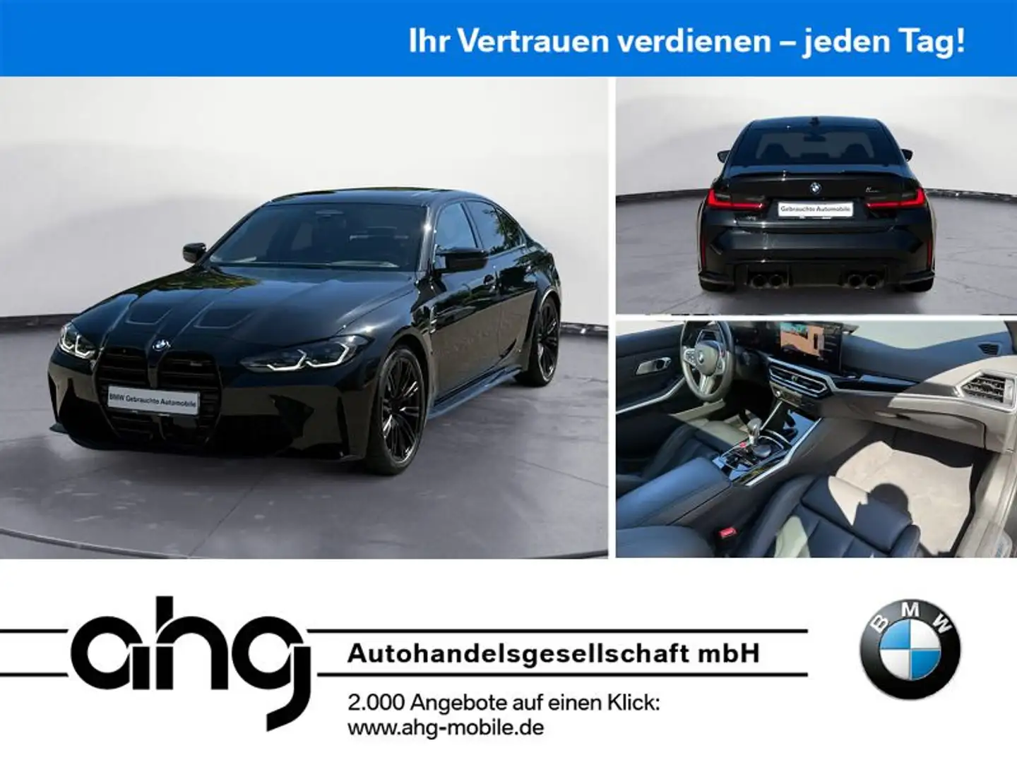 BMW M3 Competition Laserlicht Head-Up Glasdach Harma Zwart - 1