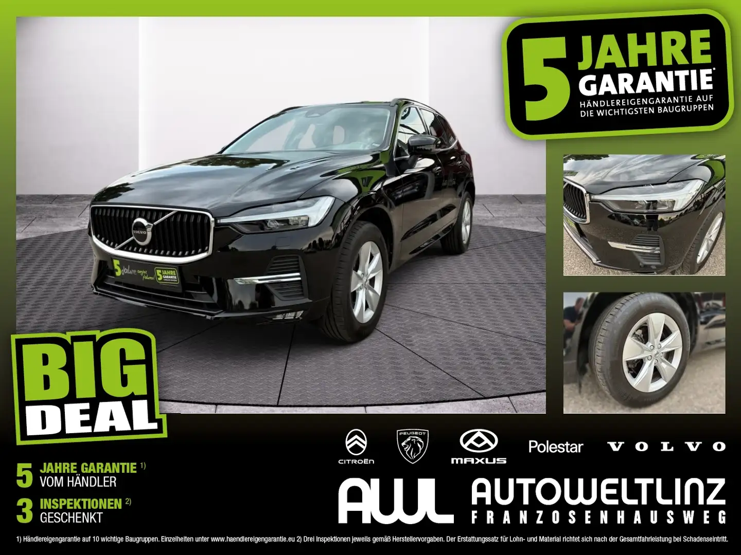 Volvo XC60 B5 (Diesel) Mild Hybr. Momentum Pro LED+LM Schwarz - 1