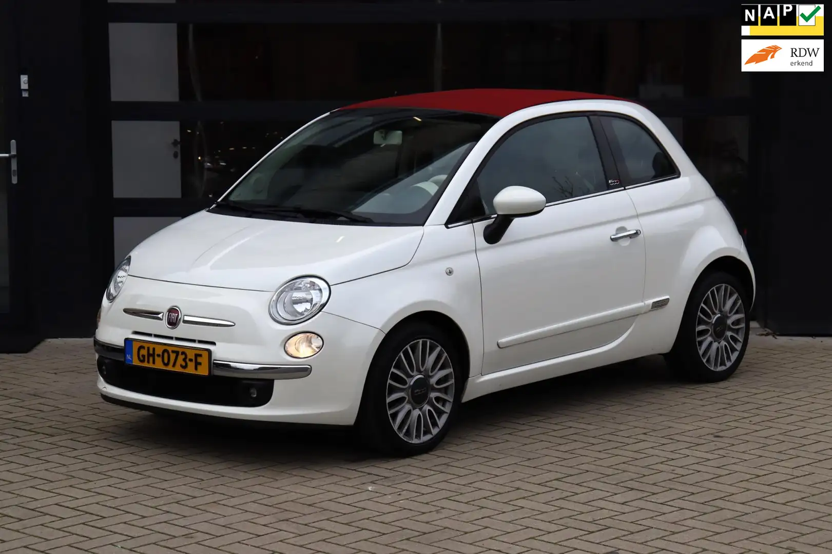 Fiat 500C 0.9 TwinAir Turbo Cult | Cabrio | Automaat | Airco Blanc - 1