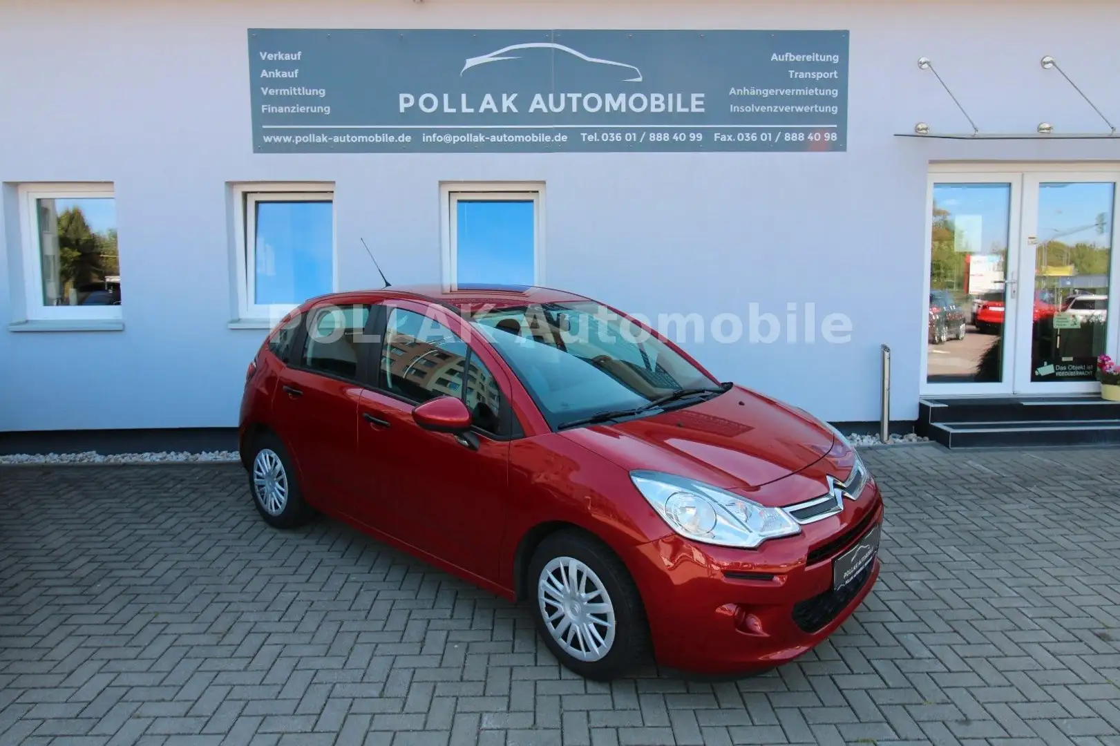 Citroen C3 Exclusive*ALCANTARA*MOPF*STHZ*BC*ZV*ISOF Rouge - 1