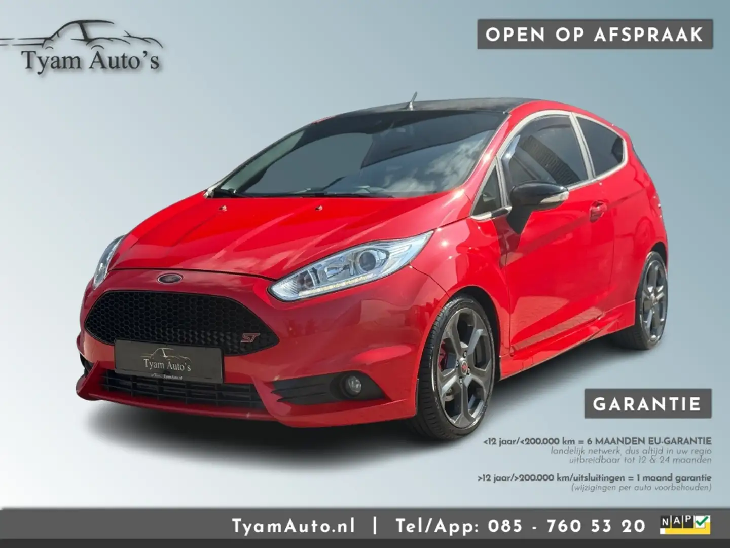 Ford Fiesta ST RACE RED 182 PK / AIRCO RECARO STOELVERWARM BT Rot - 1