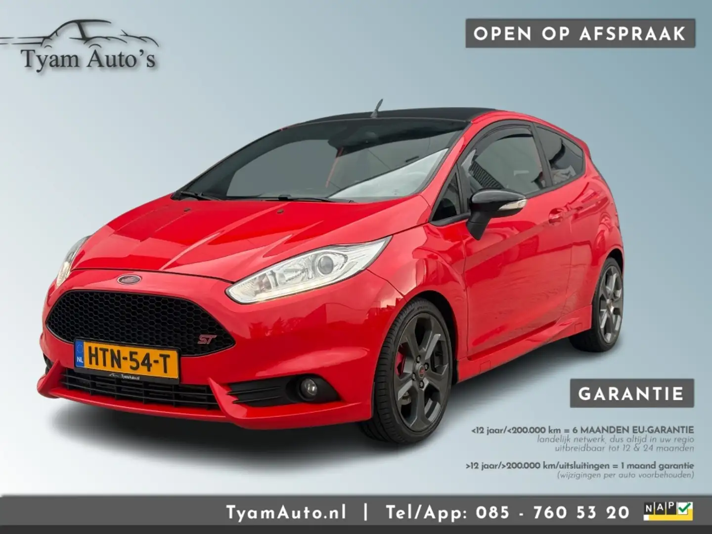 Ford Fiesta ST RACE RED 182 PK / AIRCO RECARO STOELVERWARM BT Rouge - 1
