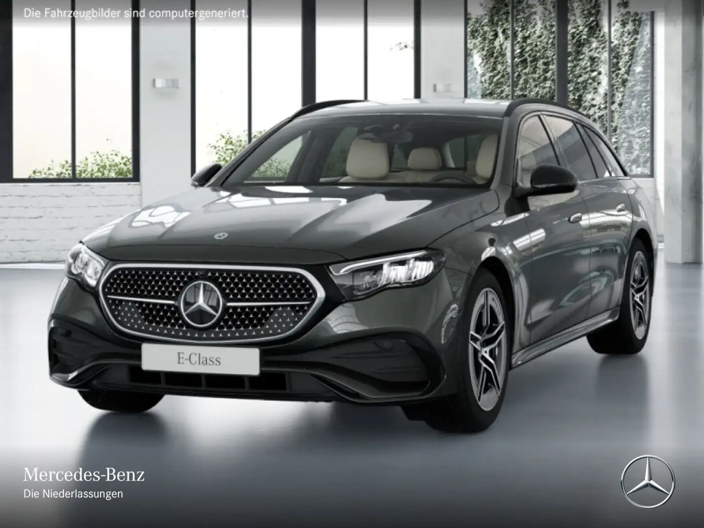 Mercedes-Benz E 220 d T AMG 360° Distr. LED AHK Night Totwinkel Grau - 2