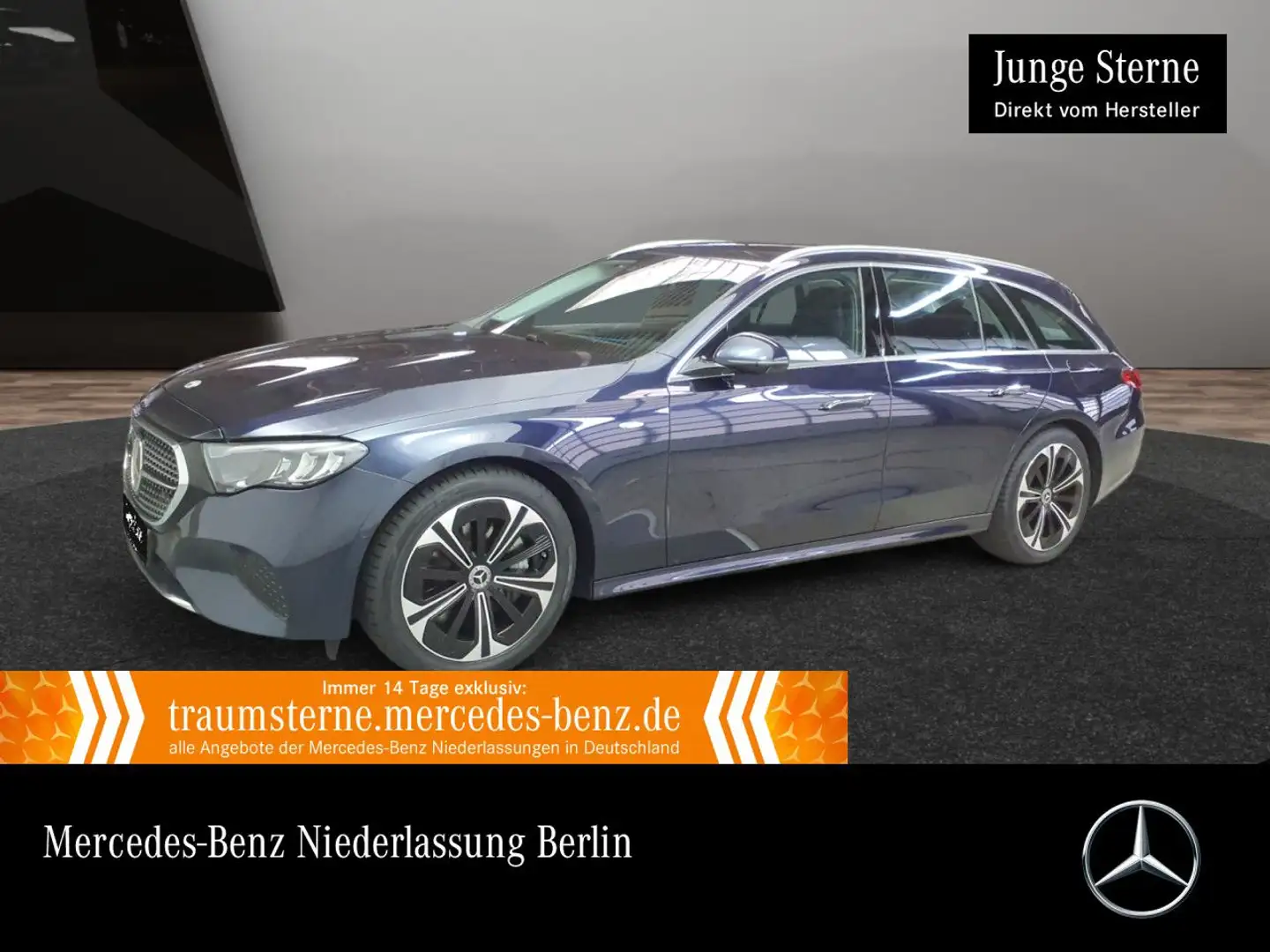 Mercedes-Benz E 300 de T Hybrid Avantgarde Fahrass Distr. HUD 9G Blu/Azzurro - 1