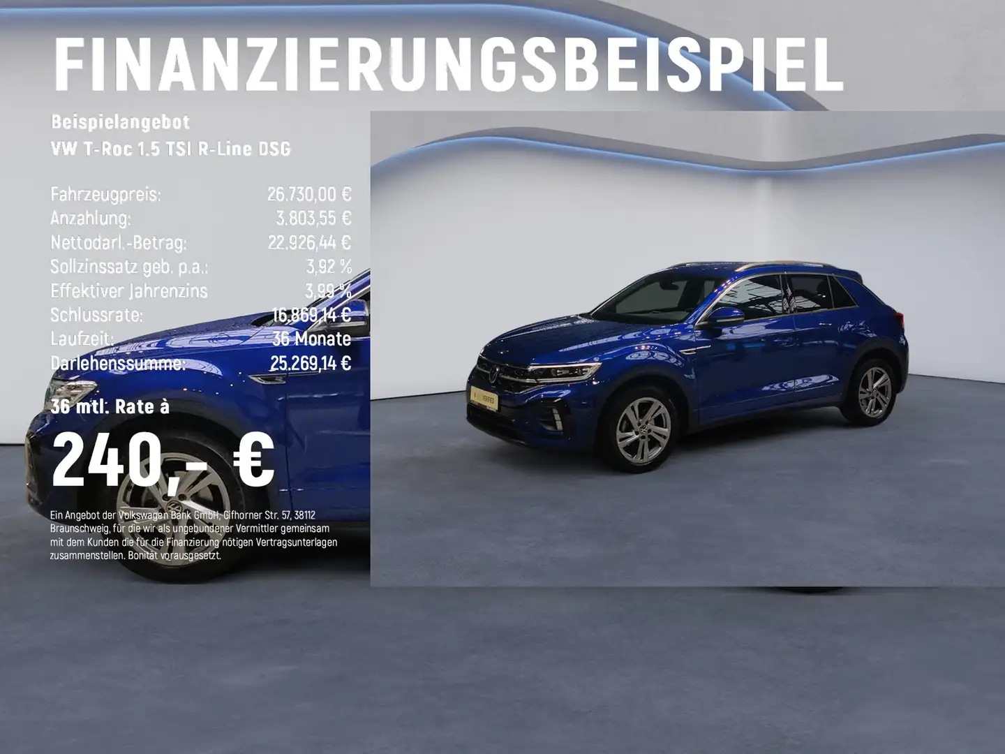 Volkswagen T-Roc 1.5 TSI R-Line DSG KAMERA+MATRIX LED+NAVI Blauw - 2