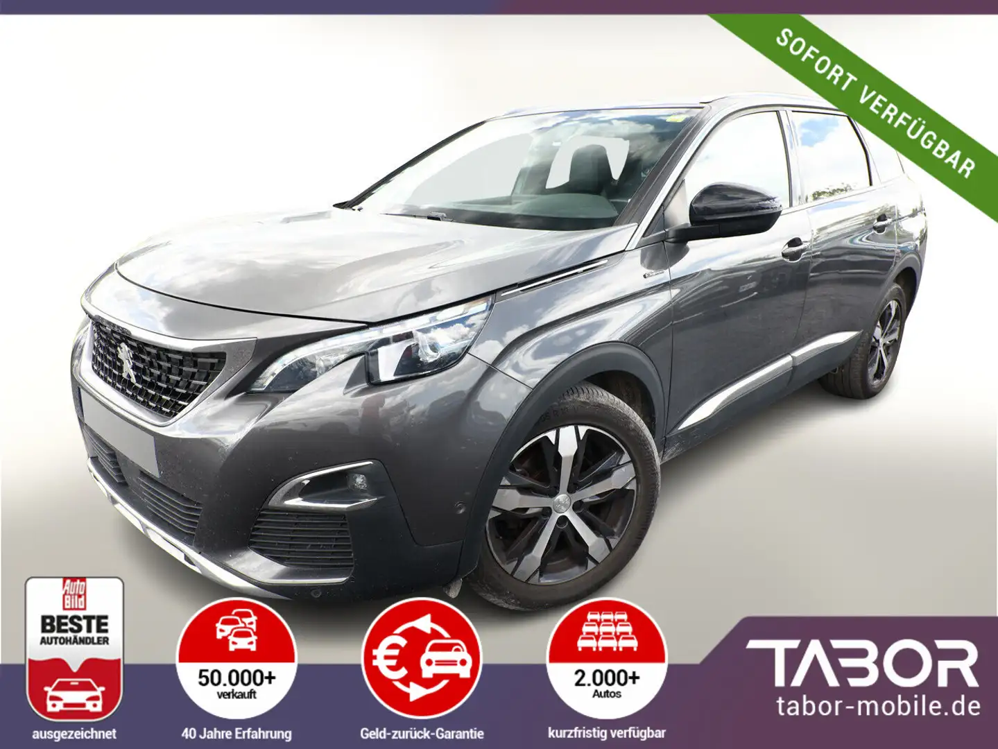 Peugeot 5008 1.6 THP 165 Aut Allure 7S Pano Nav Leder Gris - 1